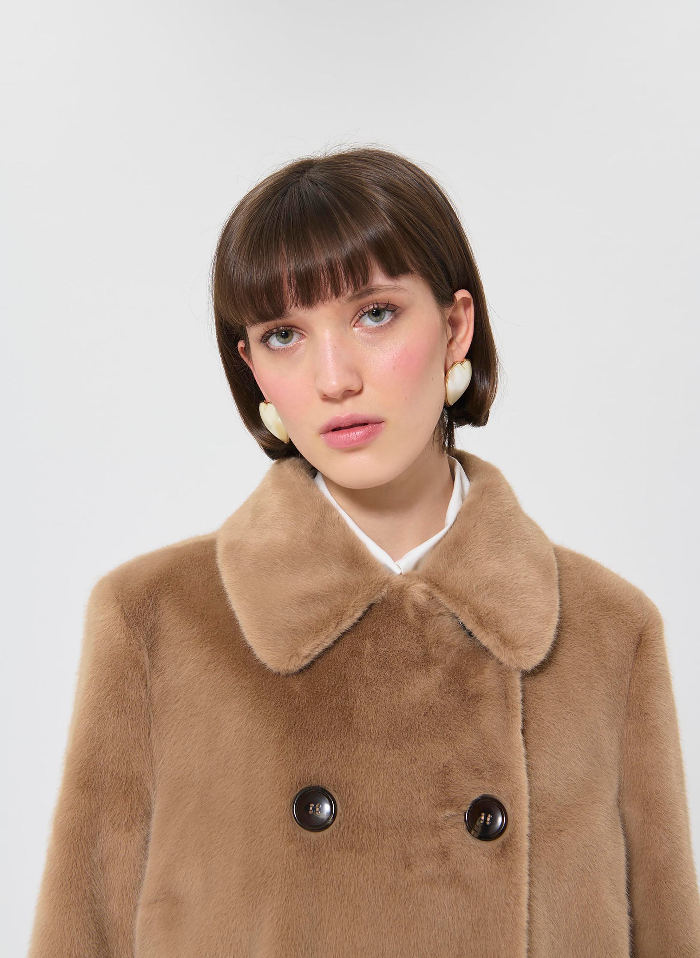 Jacket with classic collar TARA JARMON Beige