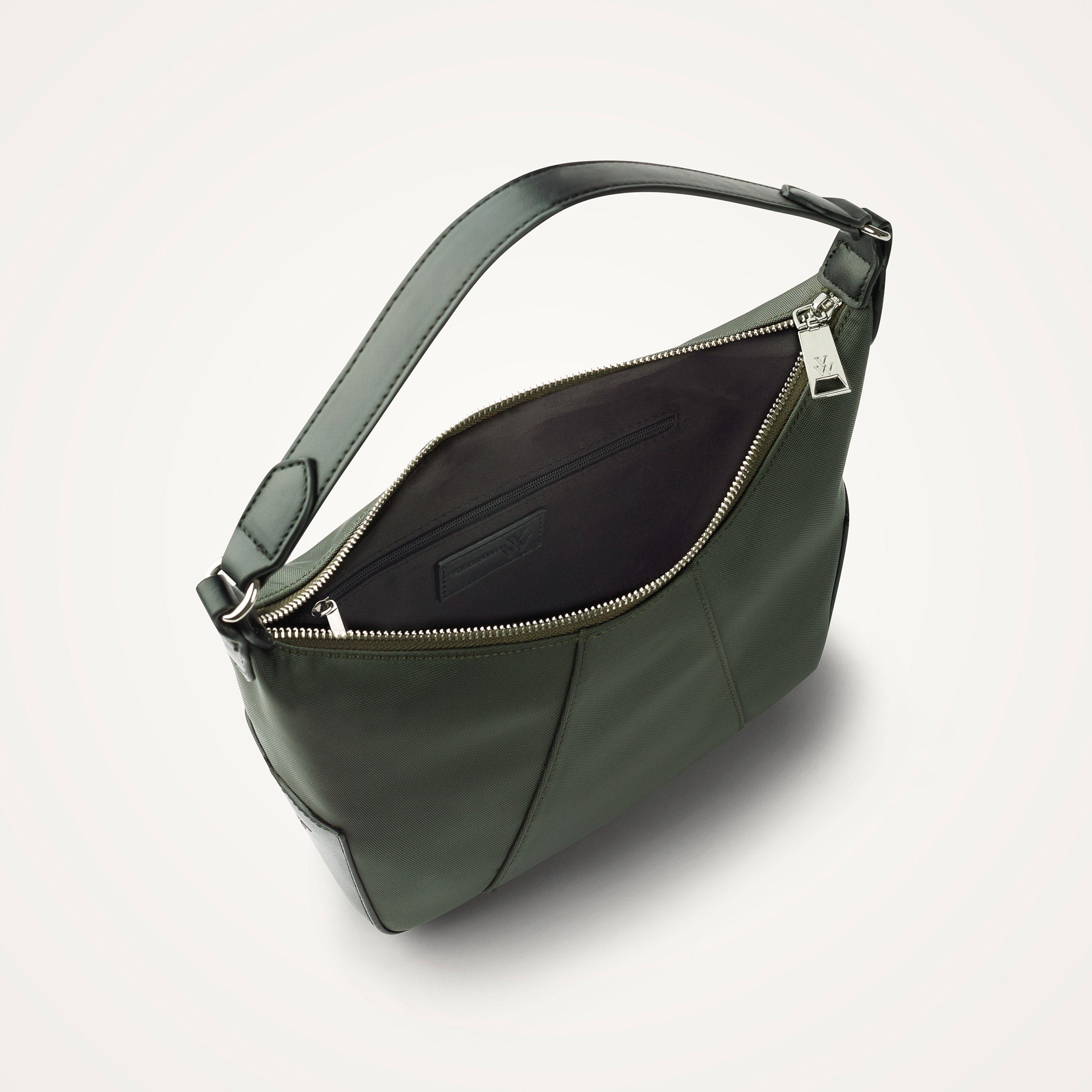 Small nylon hobo bag VANESSA WU Green