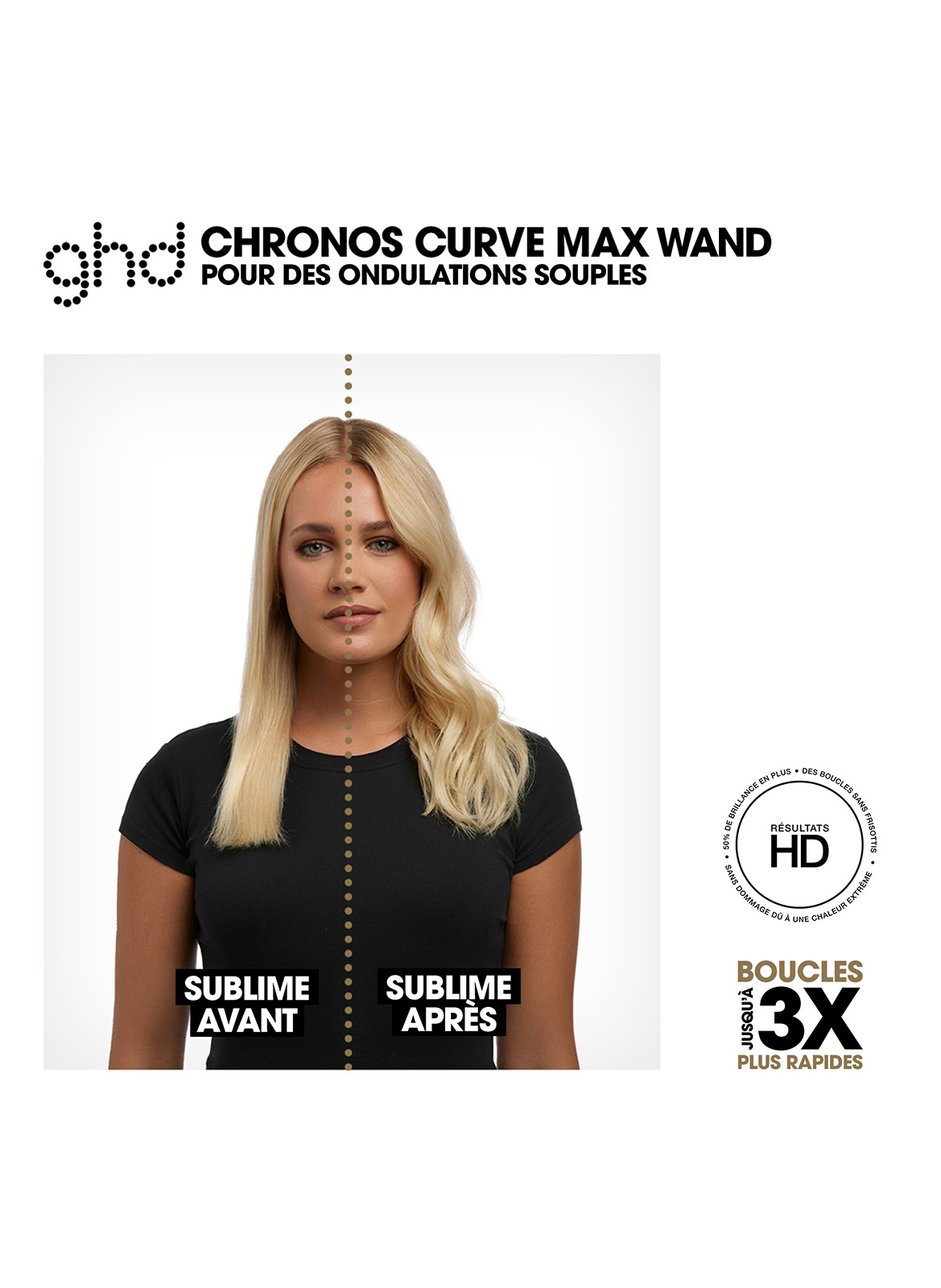BOUCLEUR GHD CHRONOS CURVE MAX WAND GHD Noir