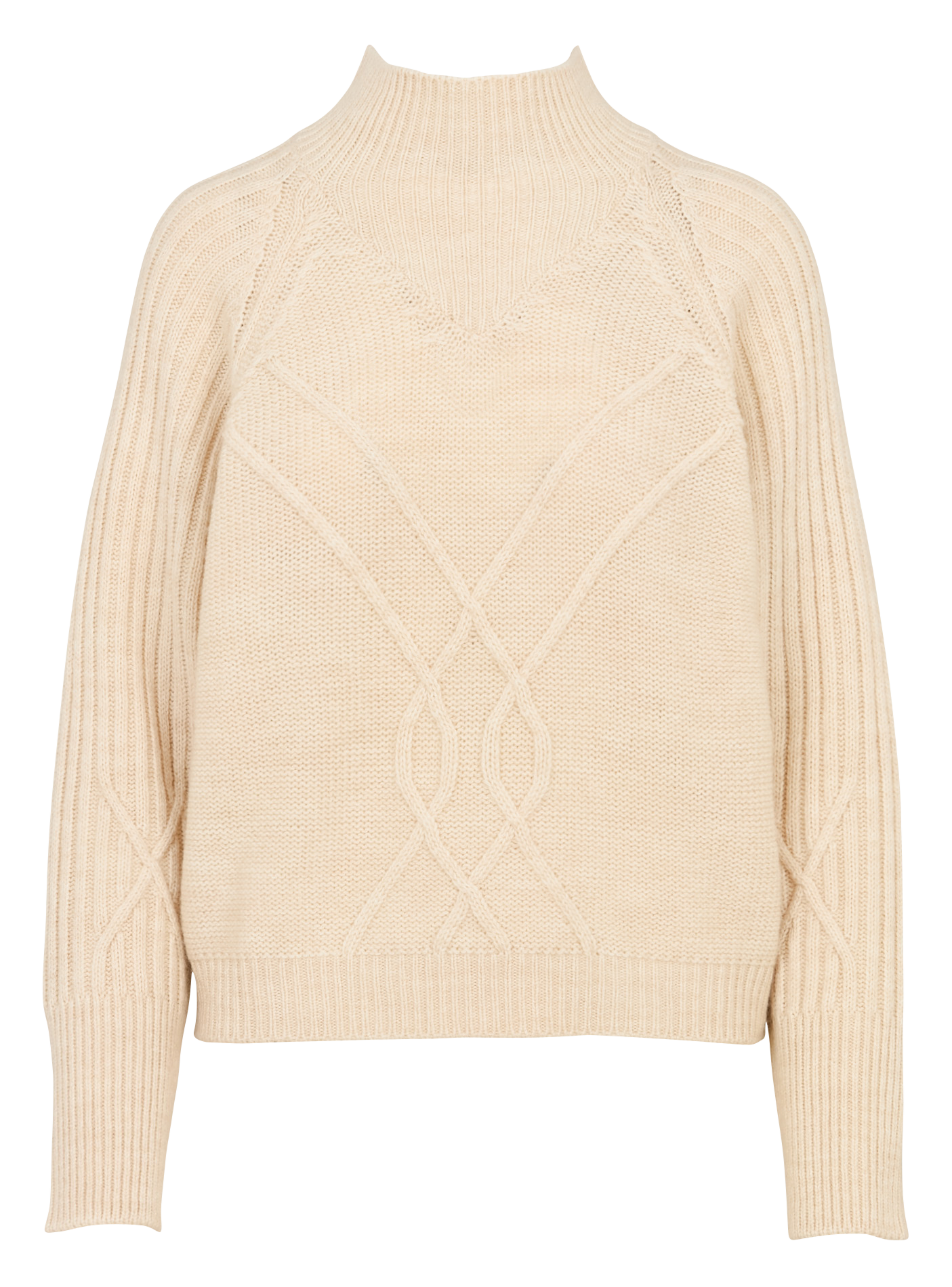 Magenta - Pullover mit Stehkragen, aus Wollmix ACOTE Weiss