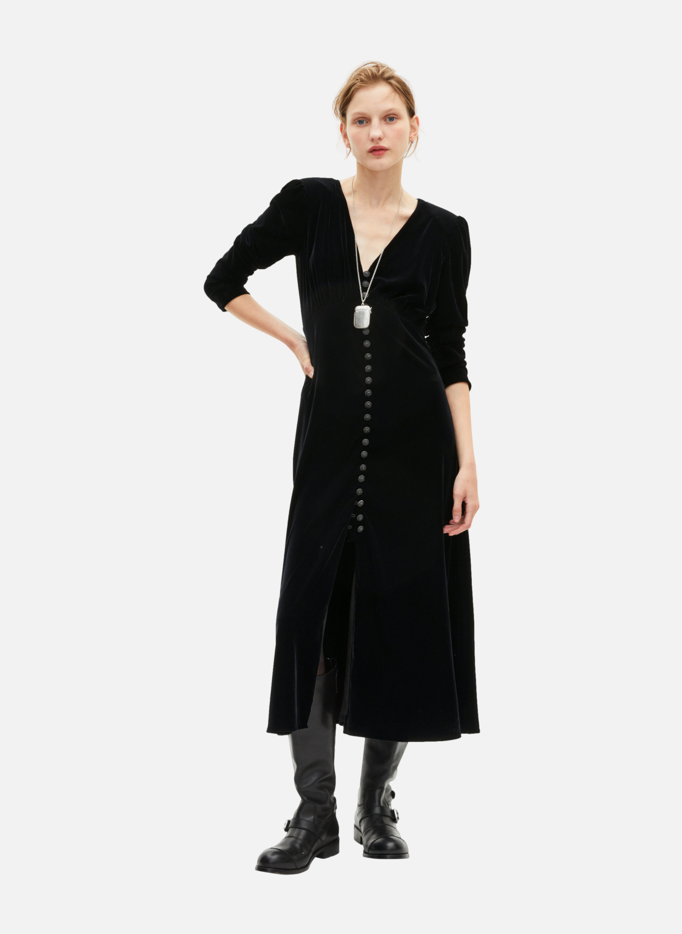 Long black dress THE KOOPLES Black