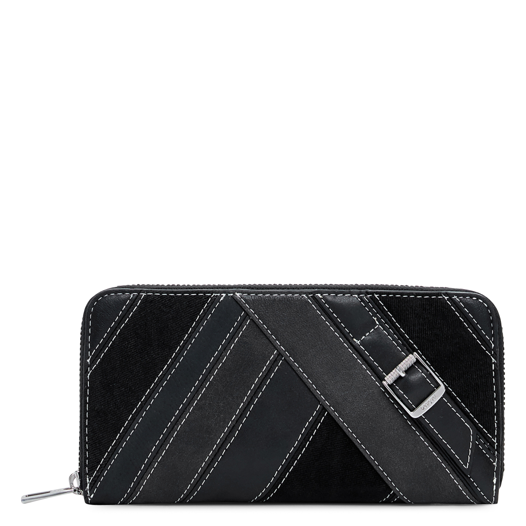 Portefeuille effet cuir avec boucles DESIGUAL Noir