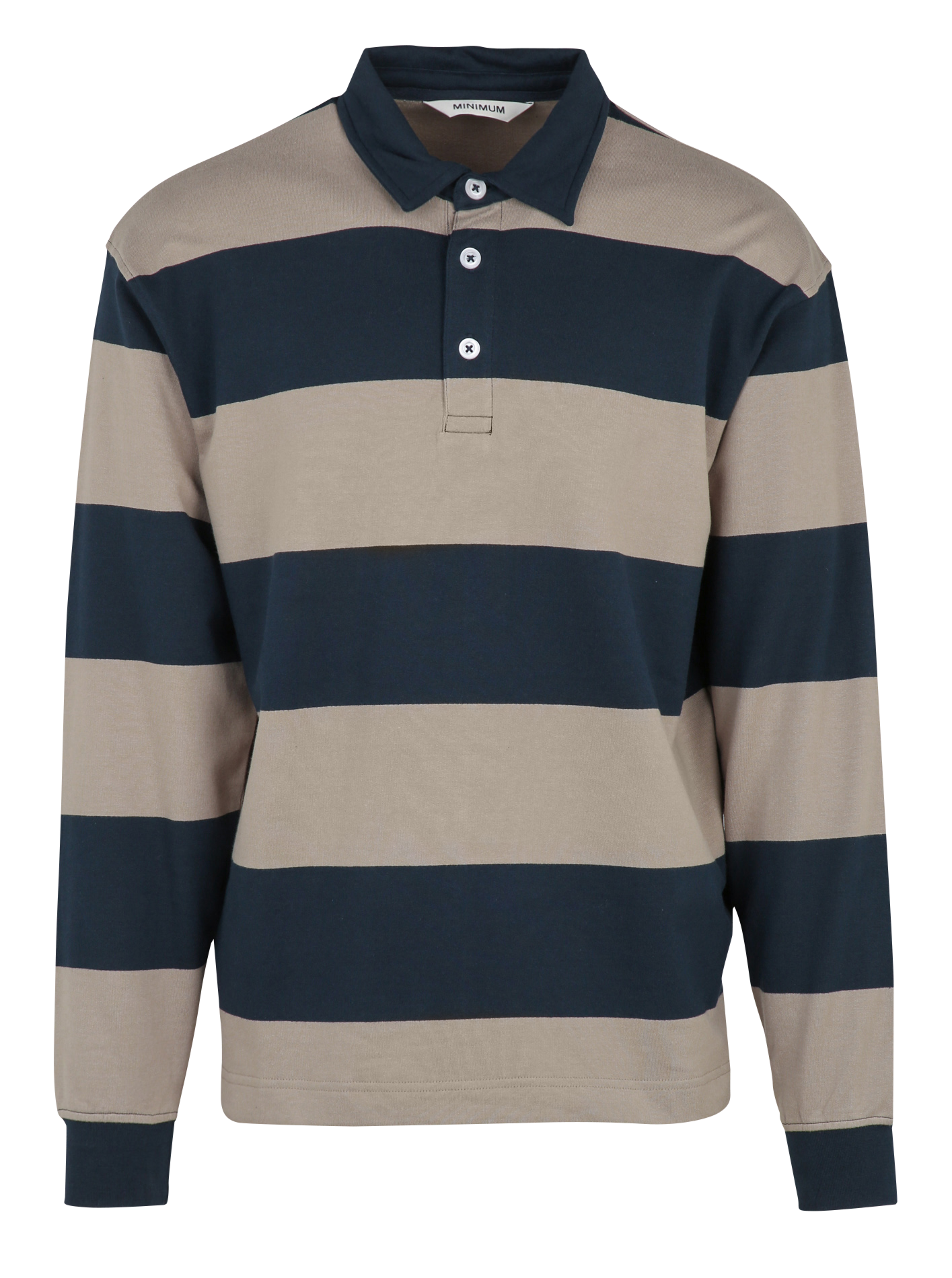 Polo droit en coton MINIMUM Bleu