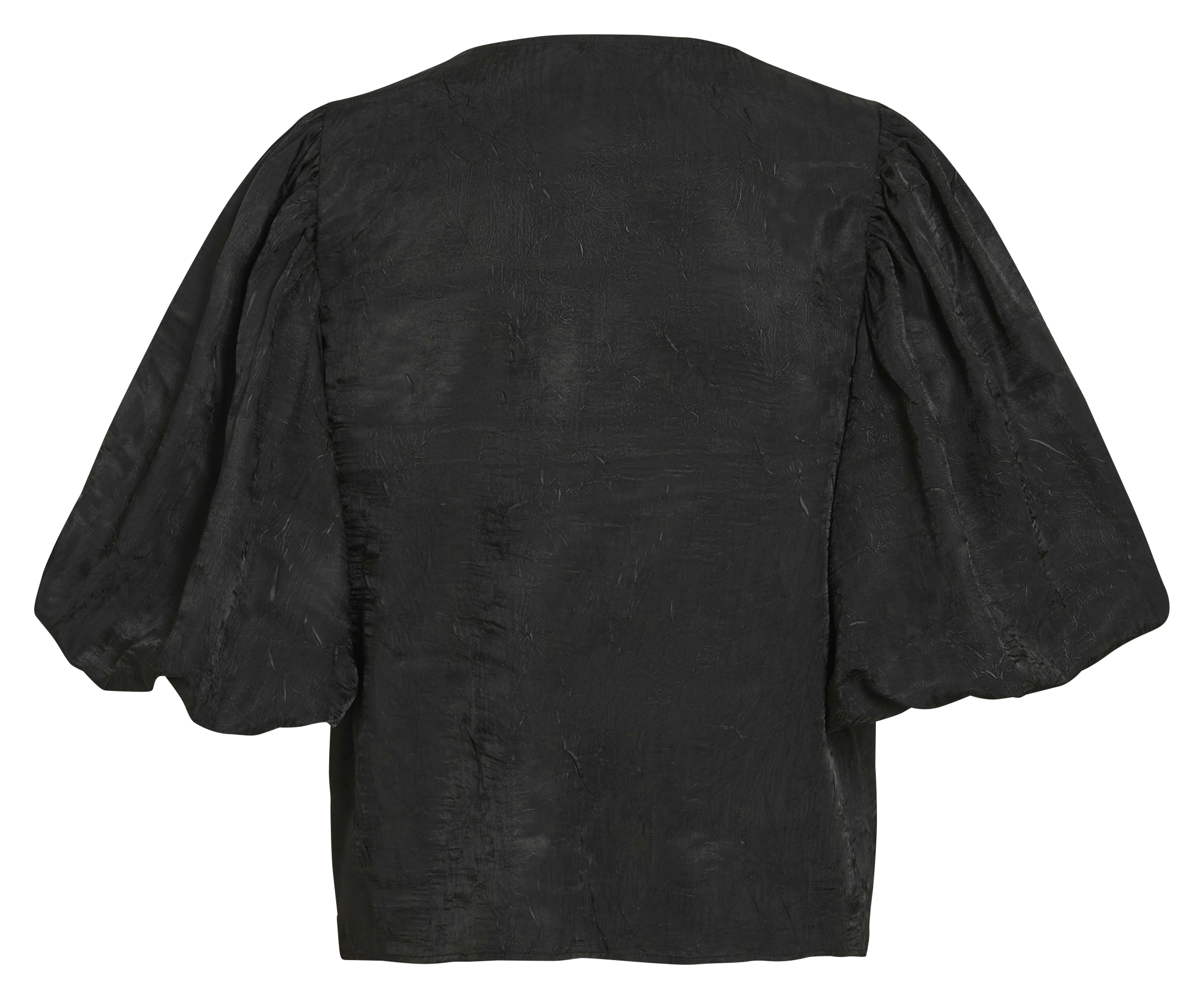 Chemise droite col rond VILA Noir