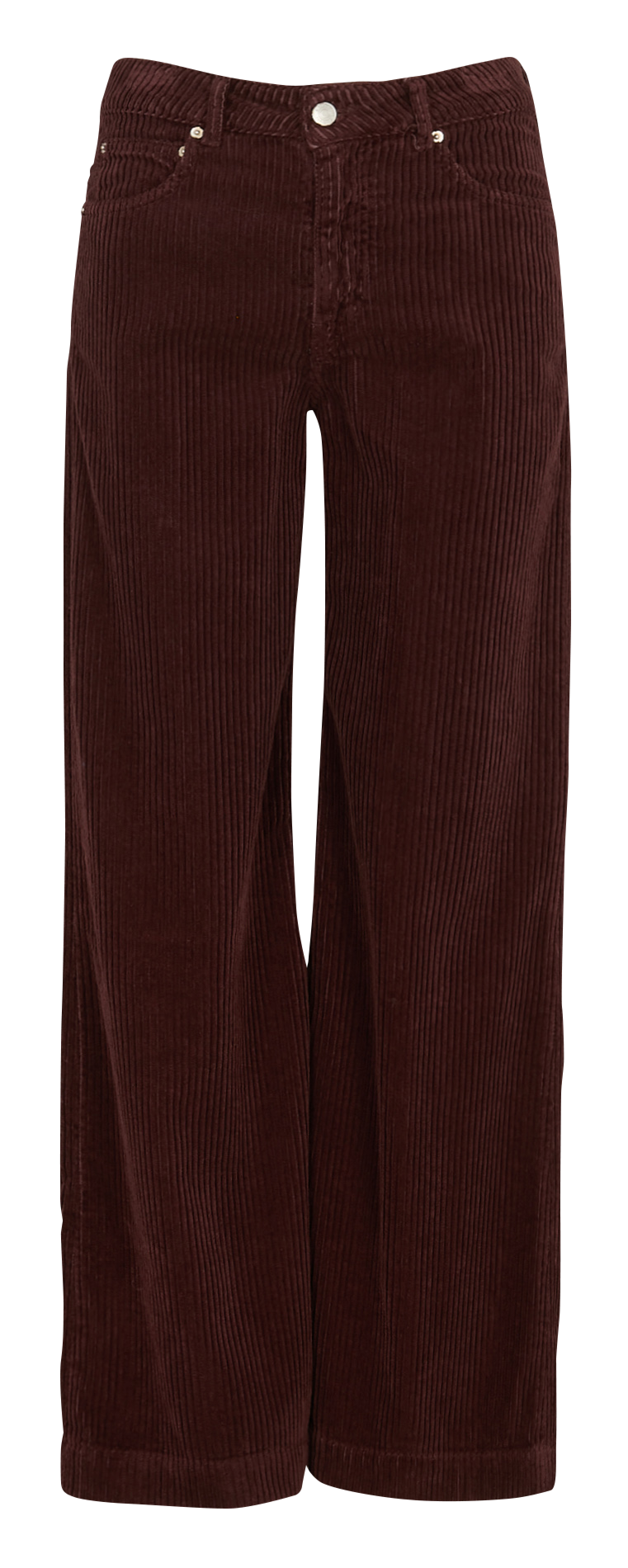 Wide ribbed cotton trousers ACQUAVERDE Brown