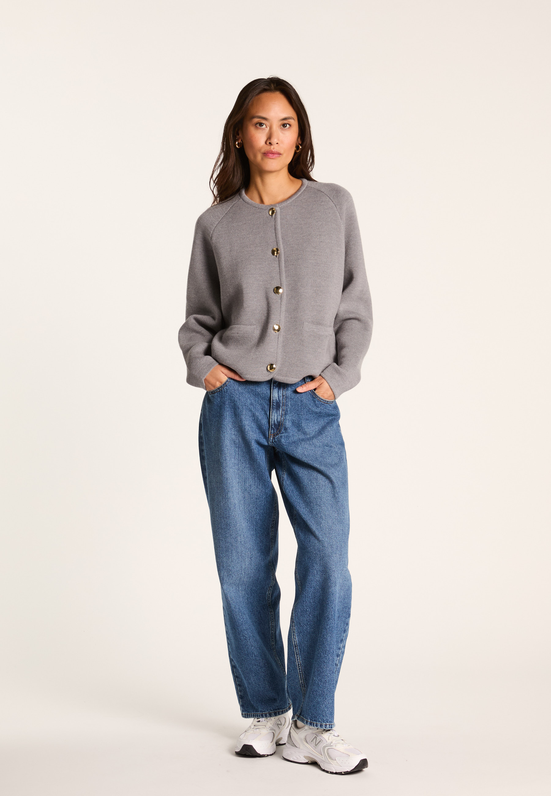 Merino wool cardigan MAISON MONTAGUT