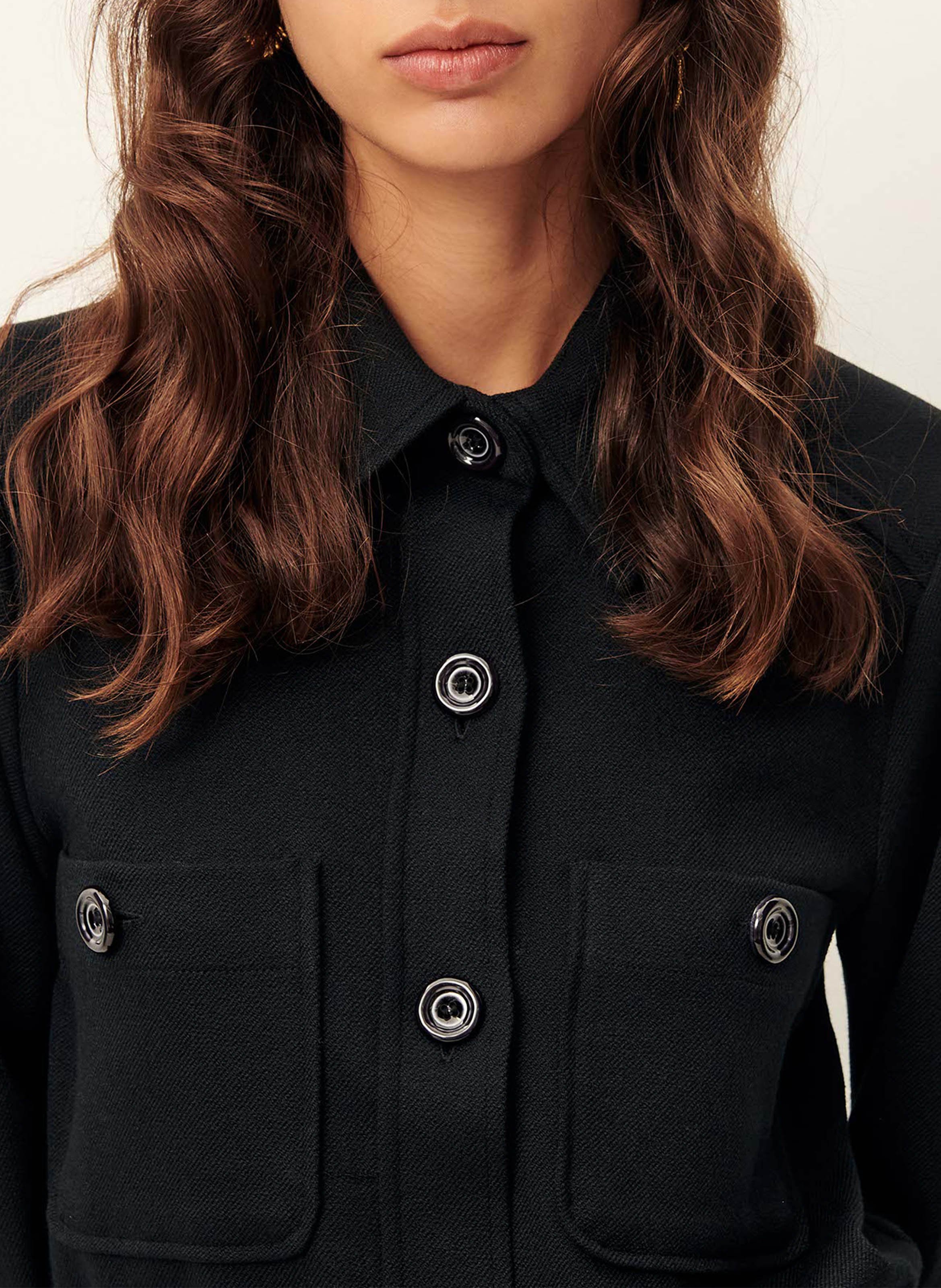 Chemise col classique droite SESSUN Noir