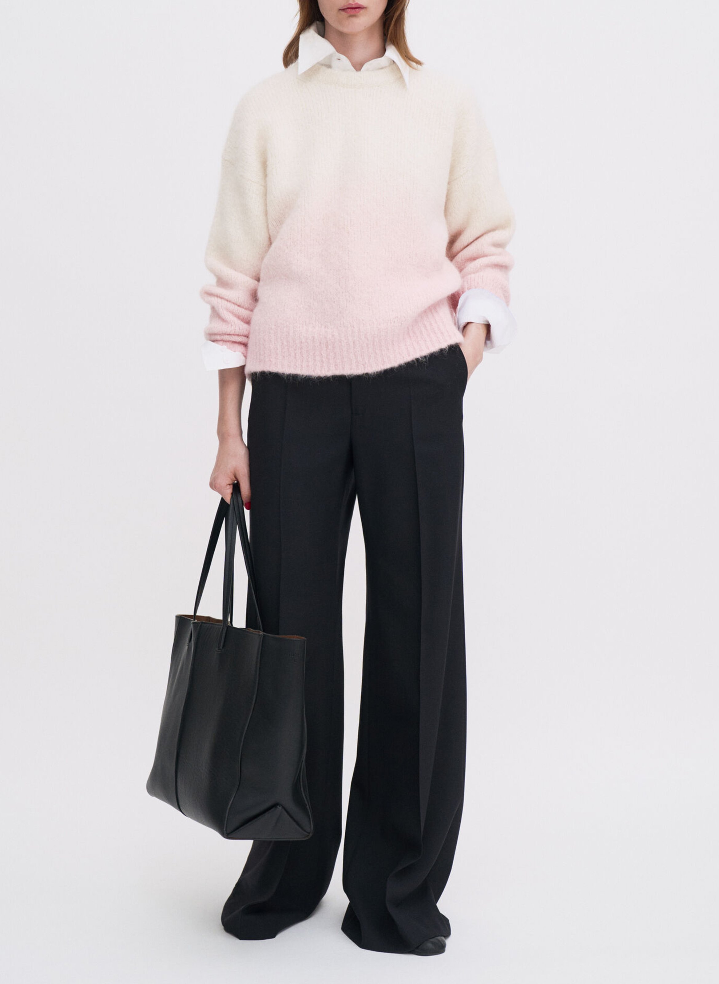 Oversized gradient wool blend sweater FILIPPA K Pink
