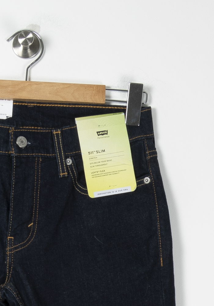 Cropped slim jeans with studs LEVI'S - Seconde main Blue