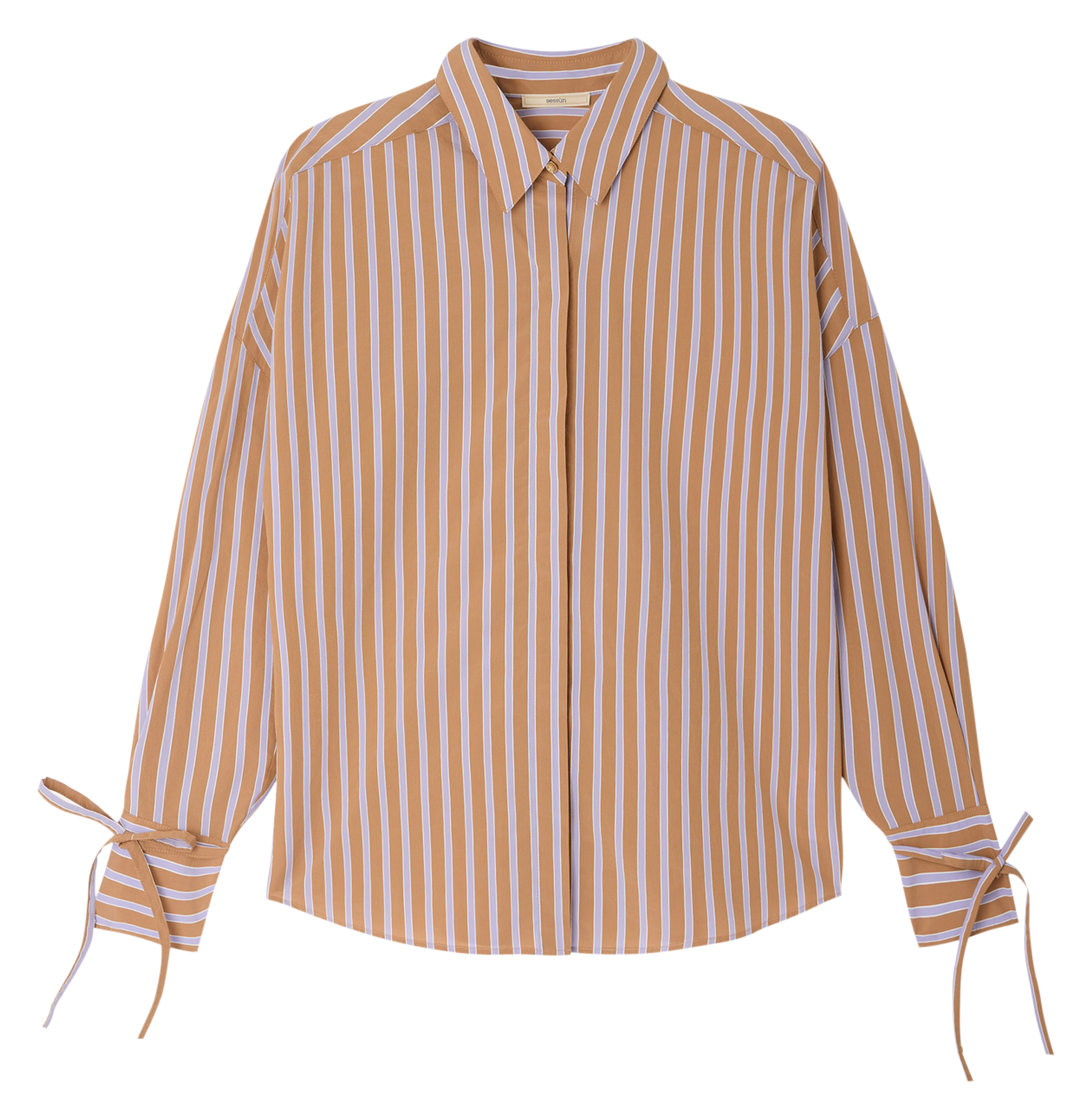 Vergoldetes Armband mit Webfäden SESSUN Violett