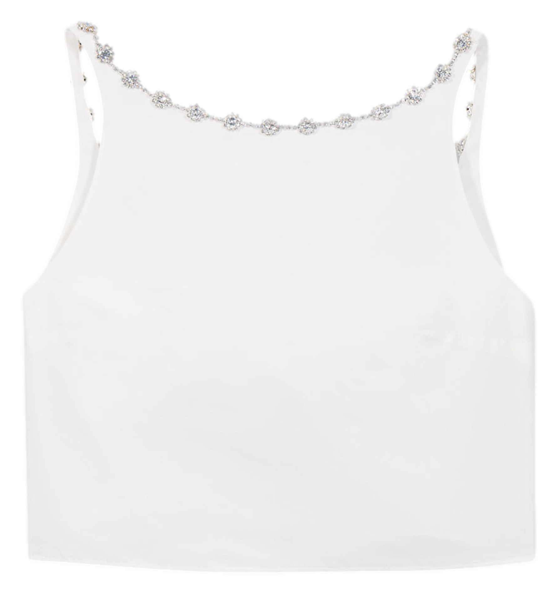 Top court strass MAJE Blanc