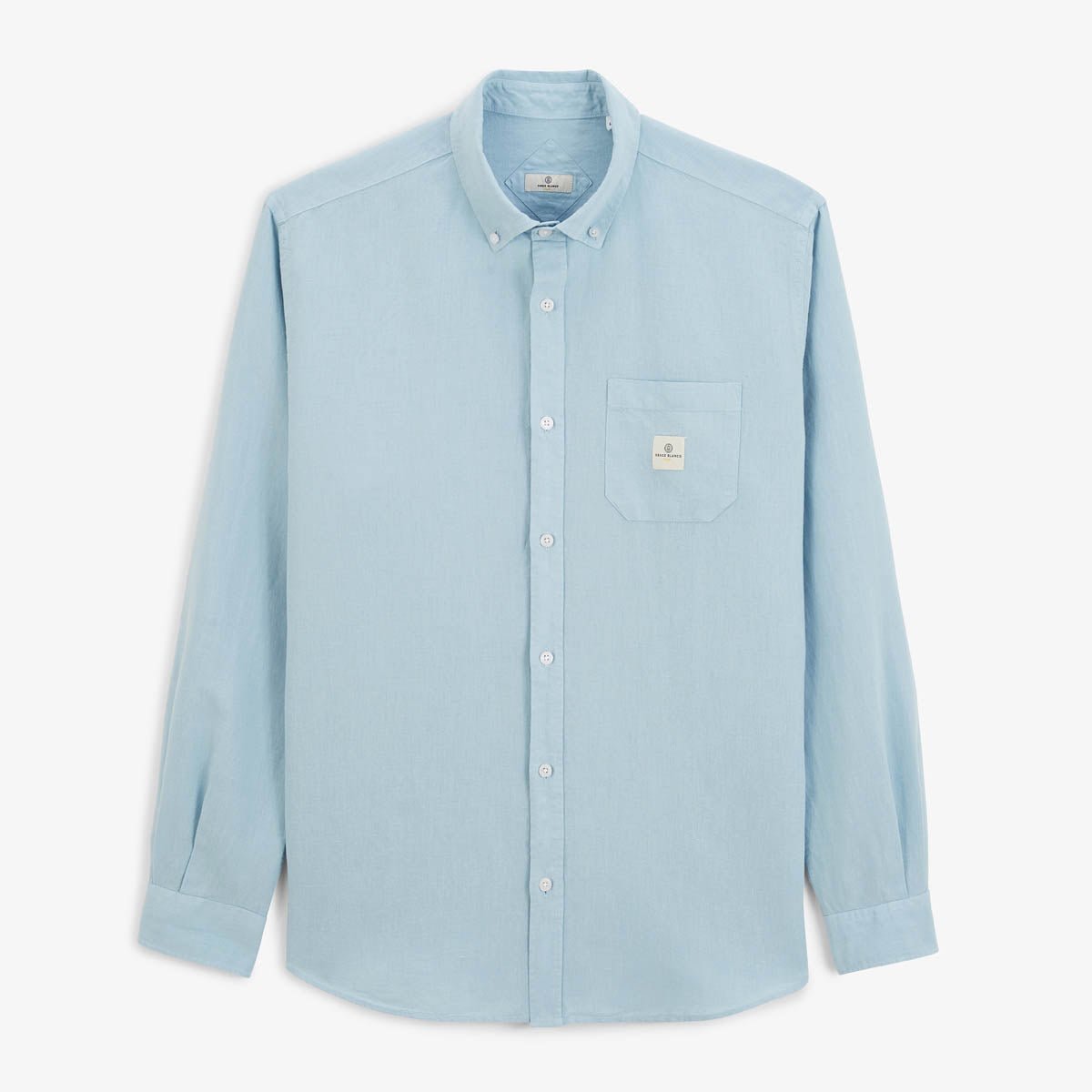 Long-sleeve shirt with chest pocket SERGE BLANCO Blue