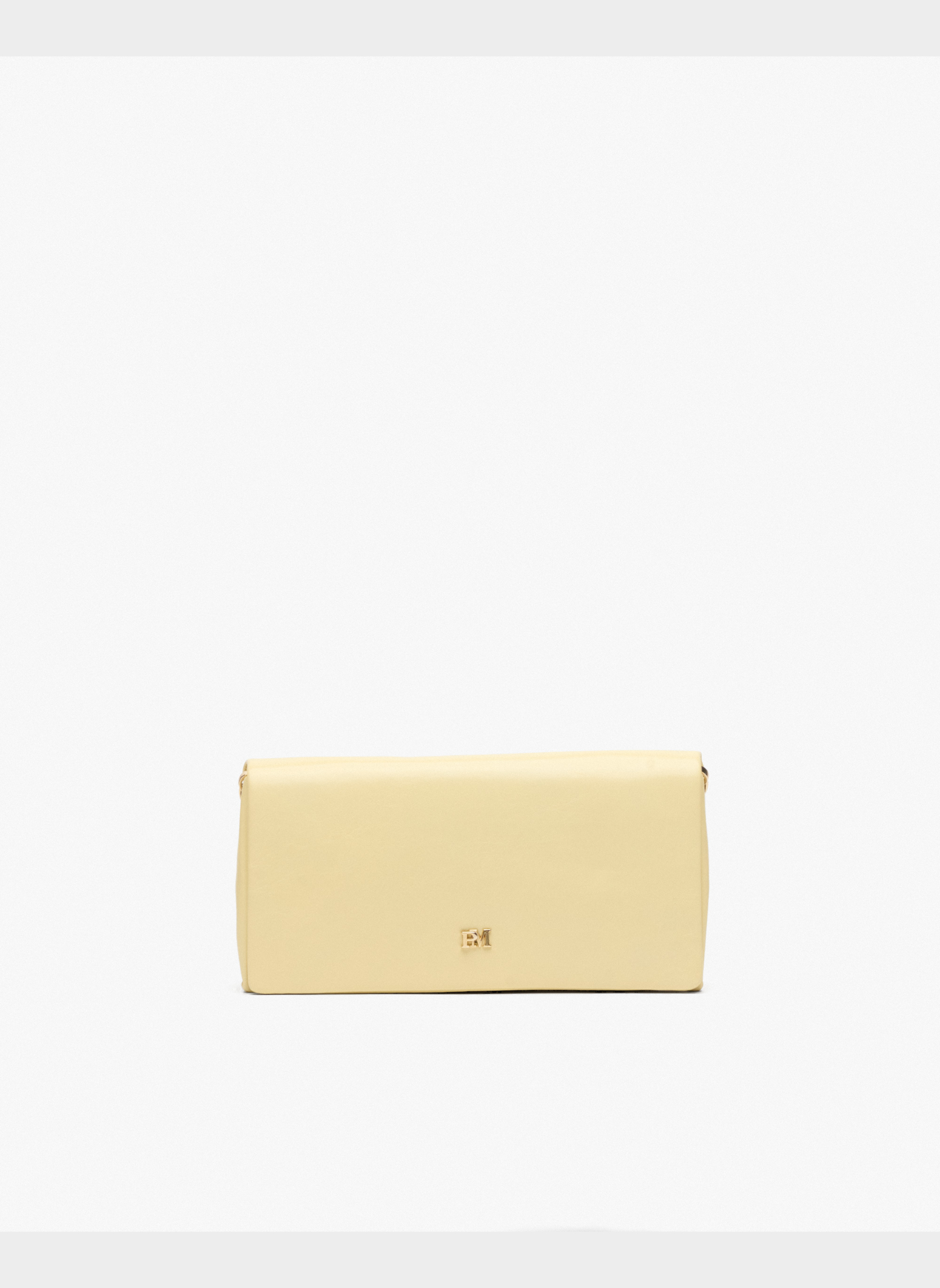 Yellow leather evening bag PEDRO MIRALLES Yellow