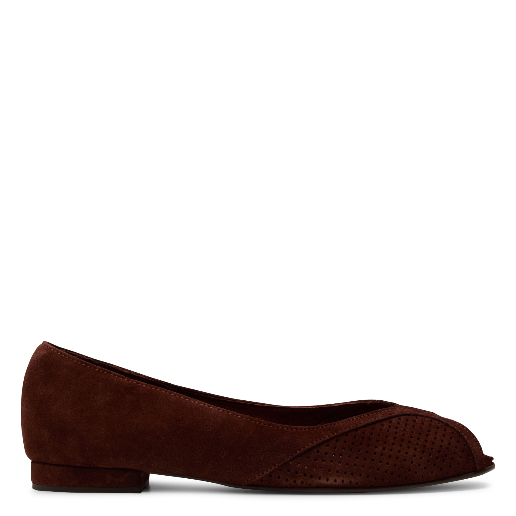 Copine suede ballet pumps ANONYMOUS COPENHAGEN Brown