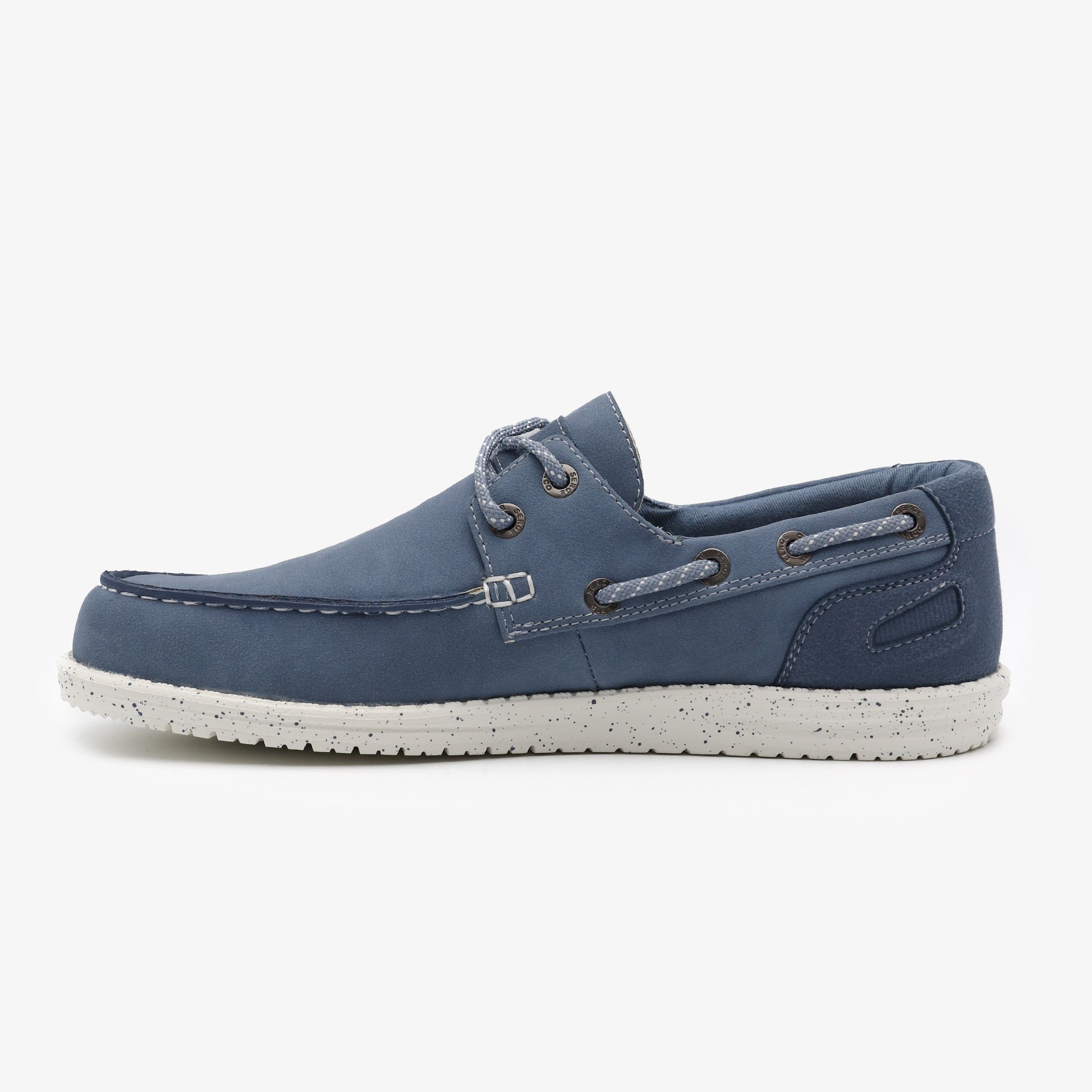 Nubuck deck shoes SERGE BLANCO Blue