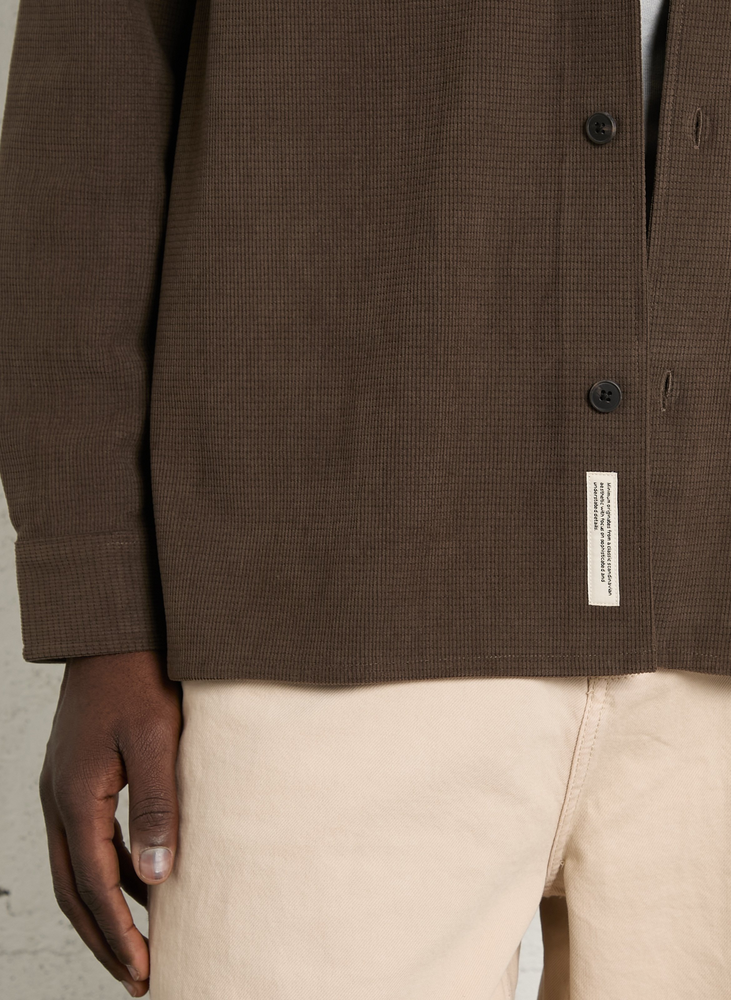 Surchemise col classique  MINIMUM Marron