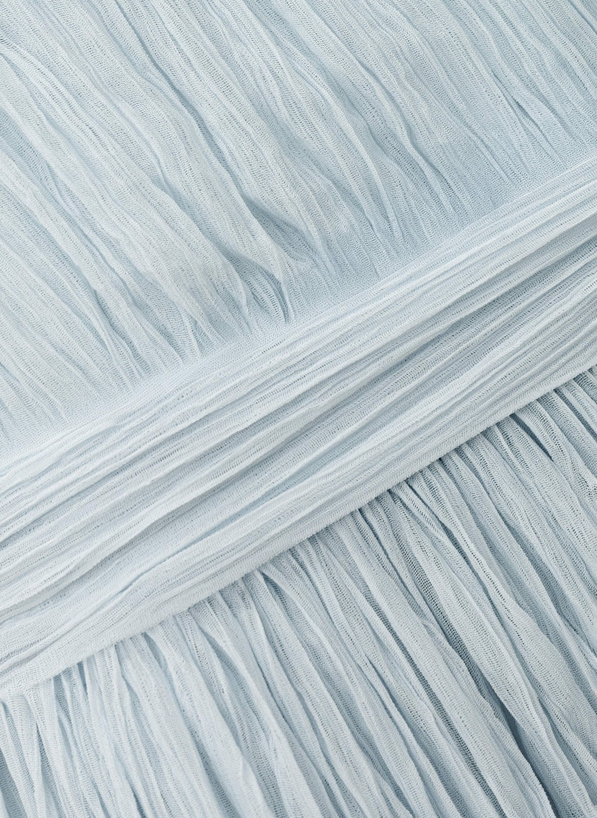 Lange geplooide mouwloze effen jurk BA&SH Blauw