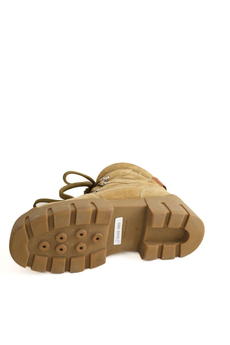 Lace-up ankle boots ISABEL MARANT - Seconde Main Khaki