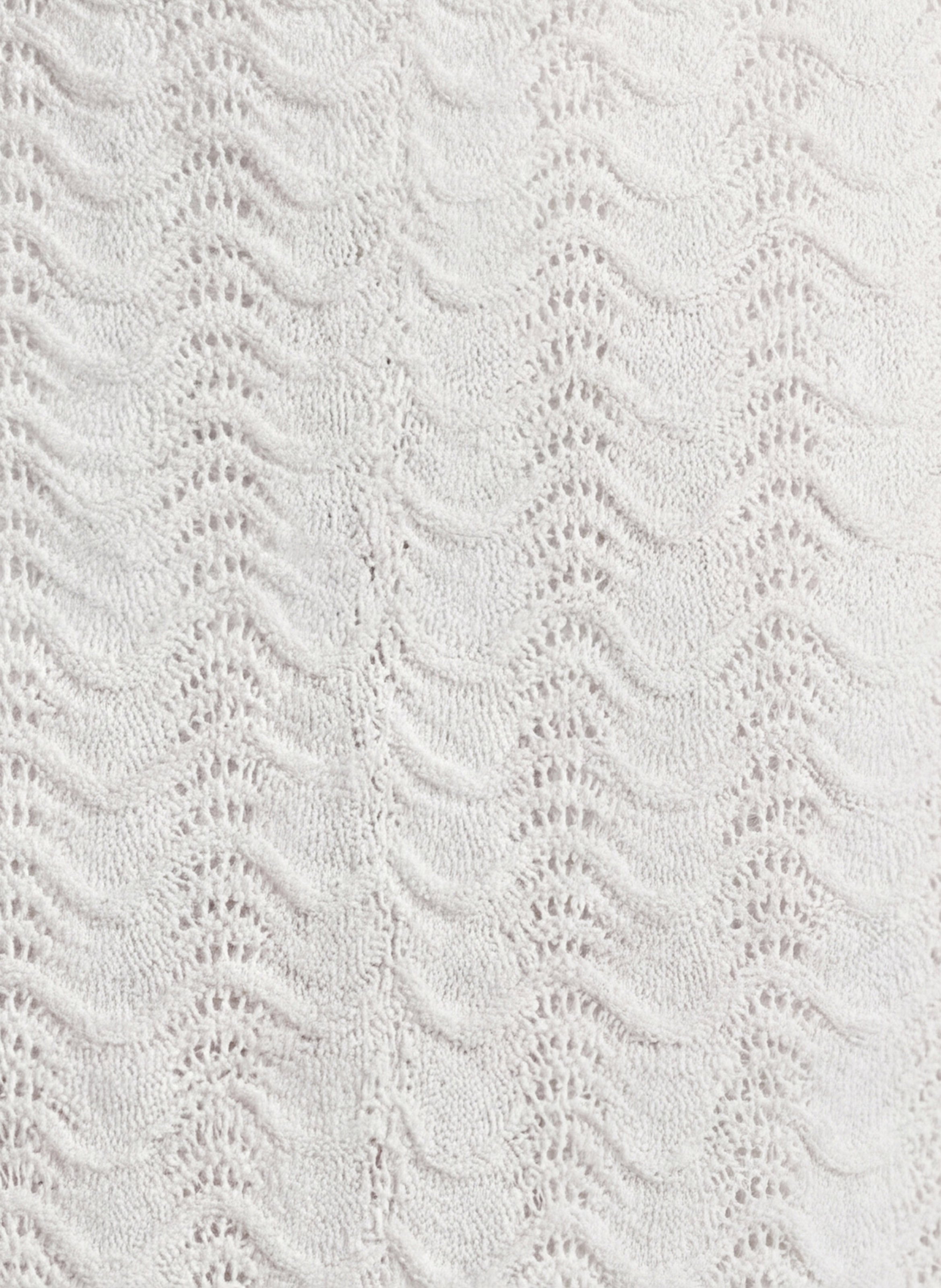 Jupe évasée à tricotage fantaisie KOOKAI Blanc