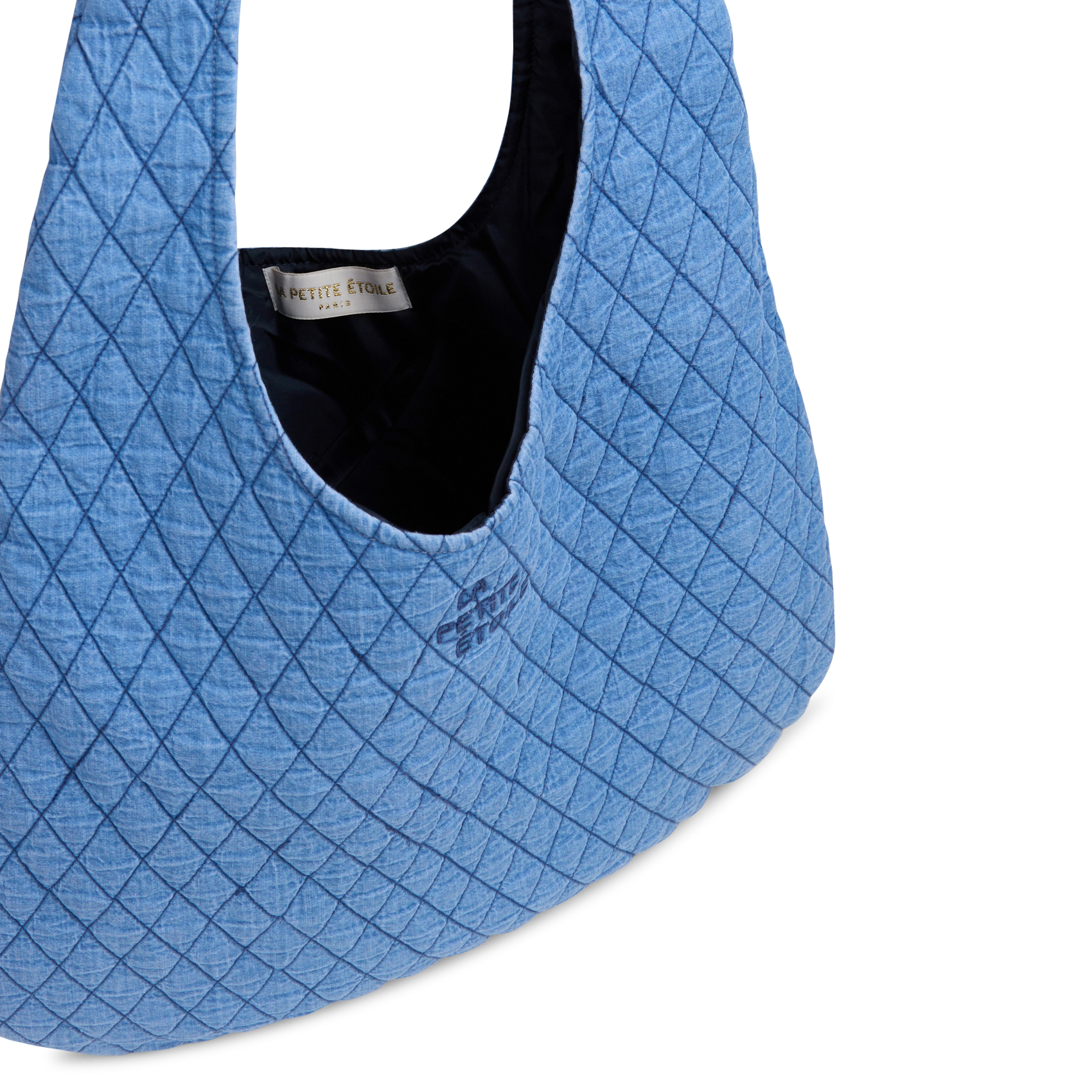 Einkaufstasche aus Baumwolle LA PETITE ETOILE Stone-bleached Jeans