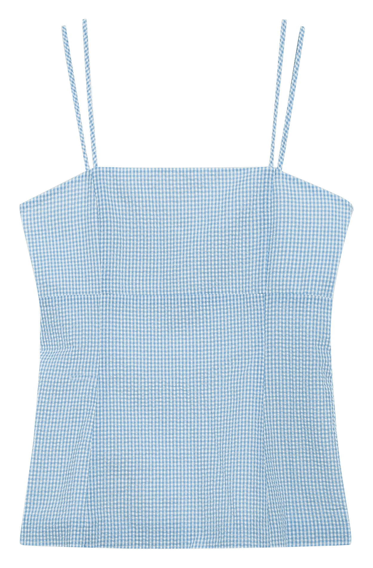 Débardeur encolure carré en coton GRACE ET MILA Bleu