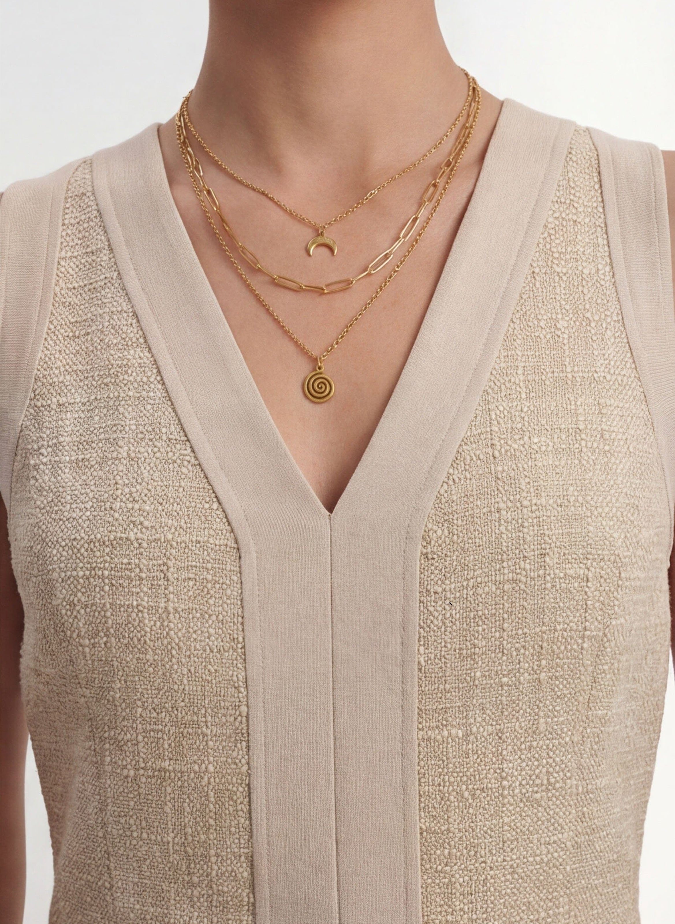 Effy - Oberteil mit V-Ausschnitt KOOKAI Beige