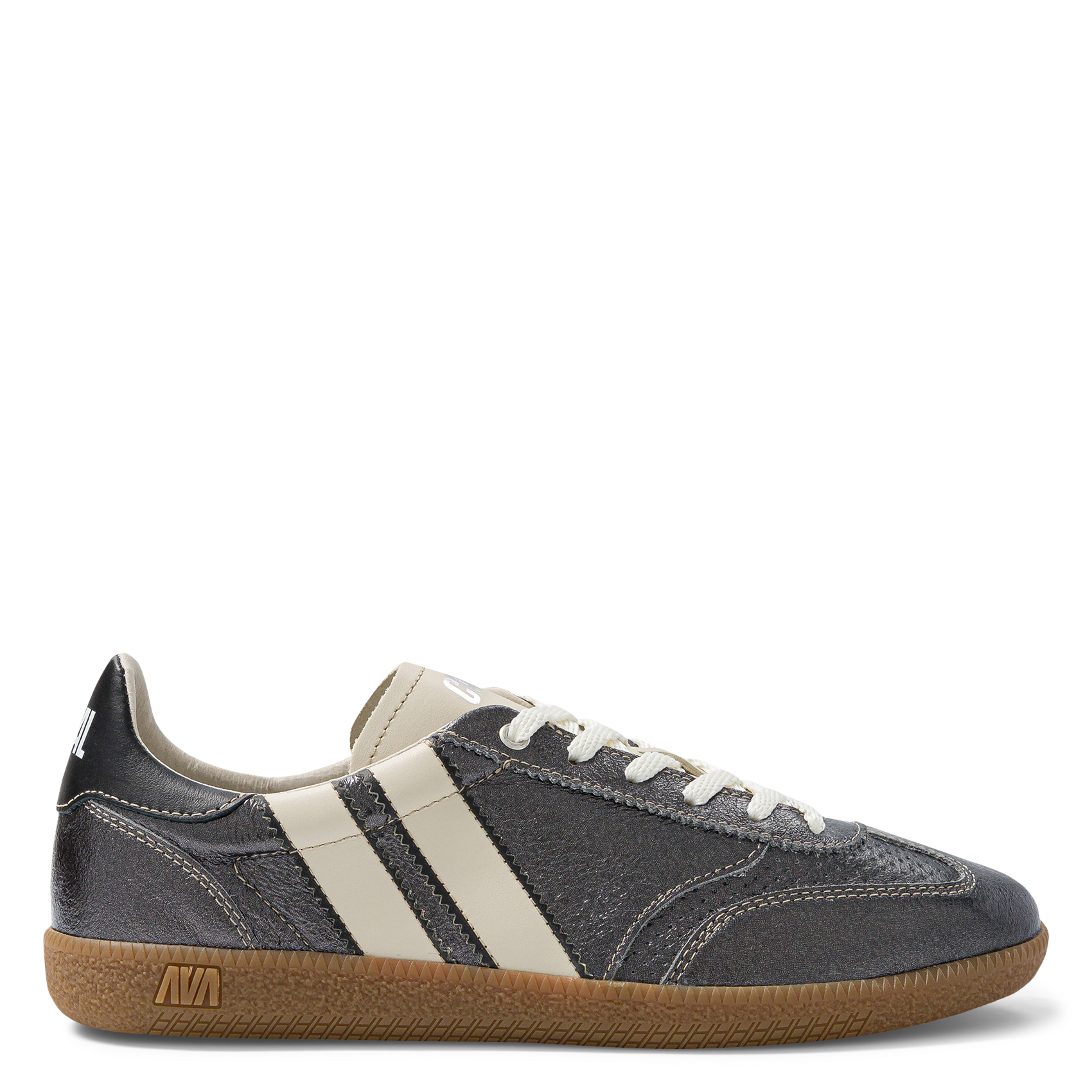 Baskets basses en cuir CAVAL Argent