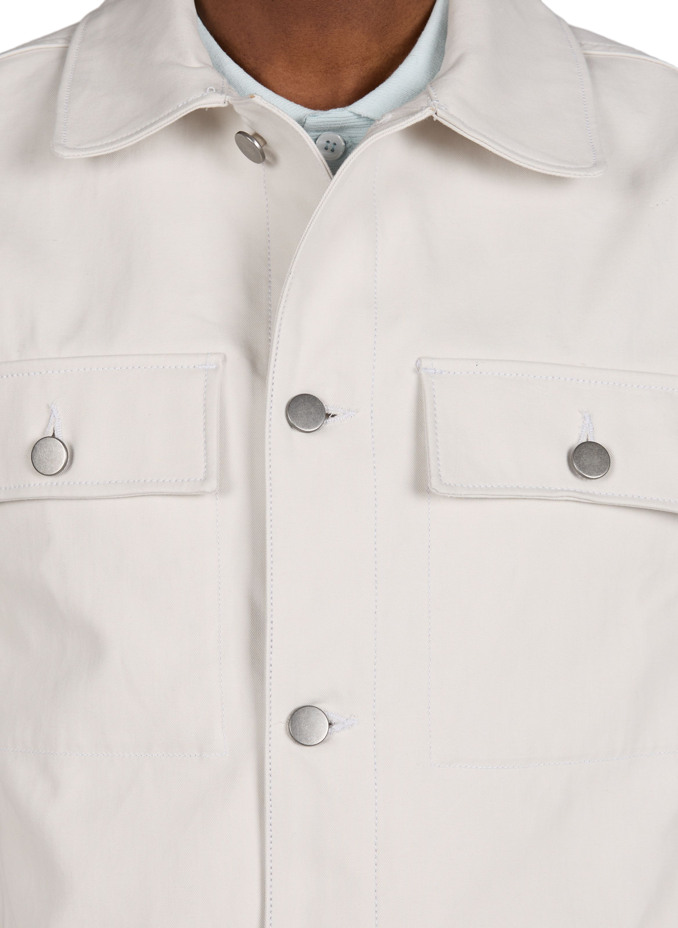 Blouson droit en coton SAISON 1865 Beige