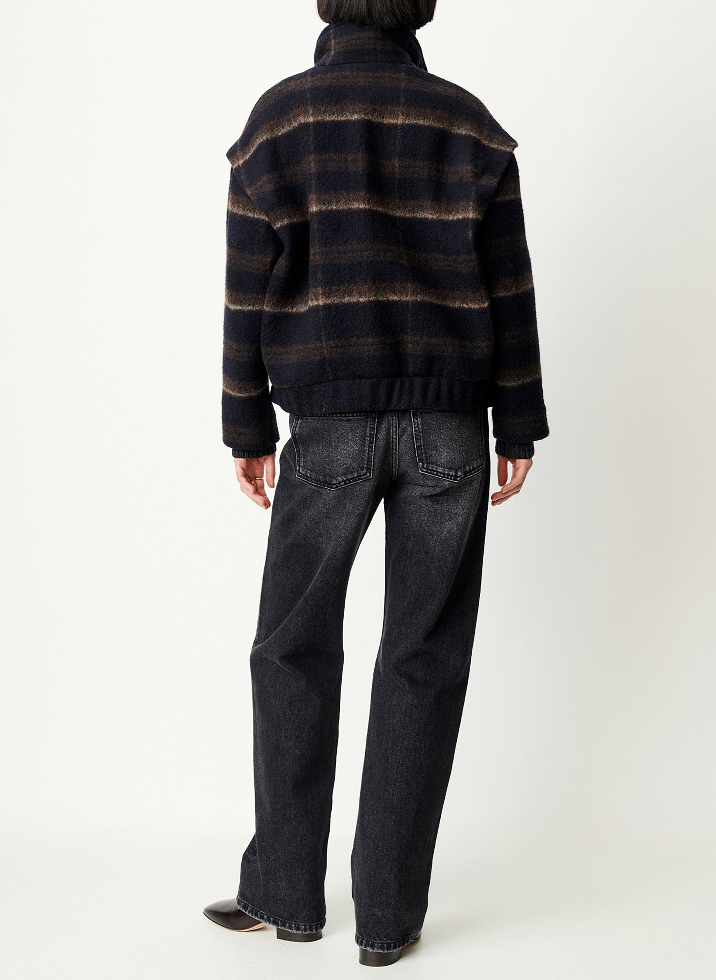 Alpaca wool coat  SESSUN Blue