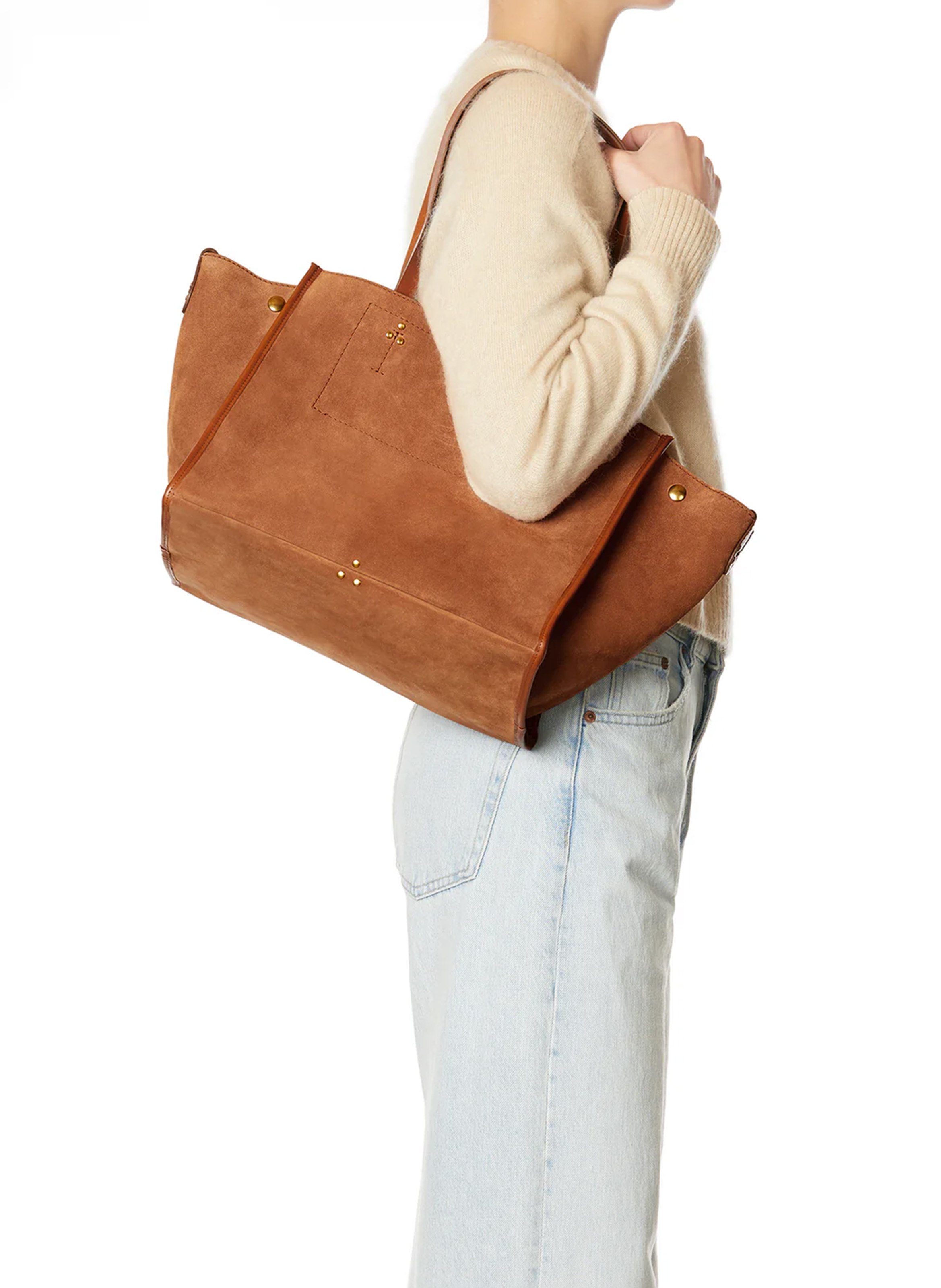 Leather tote bag | Brown JEROME DREYFUSS Women