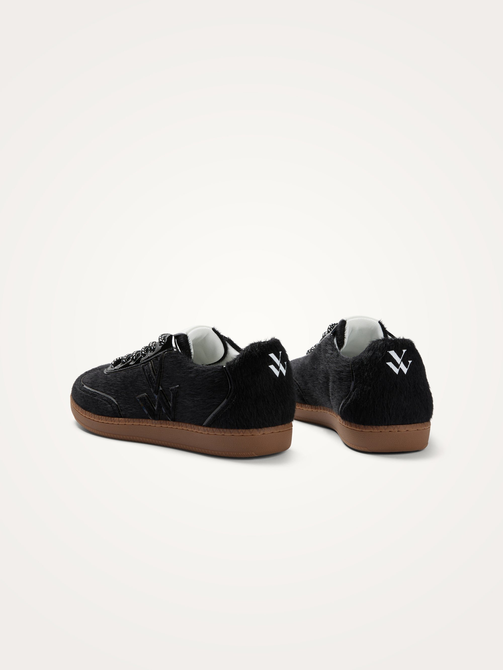 Sneakers with monogram on retro sole VANESSA WU Black
