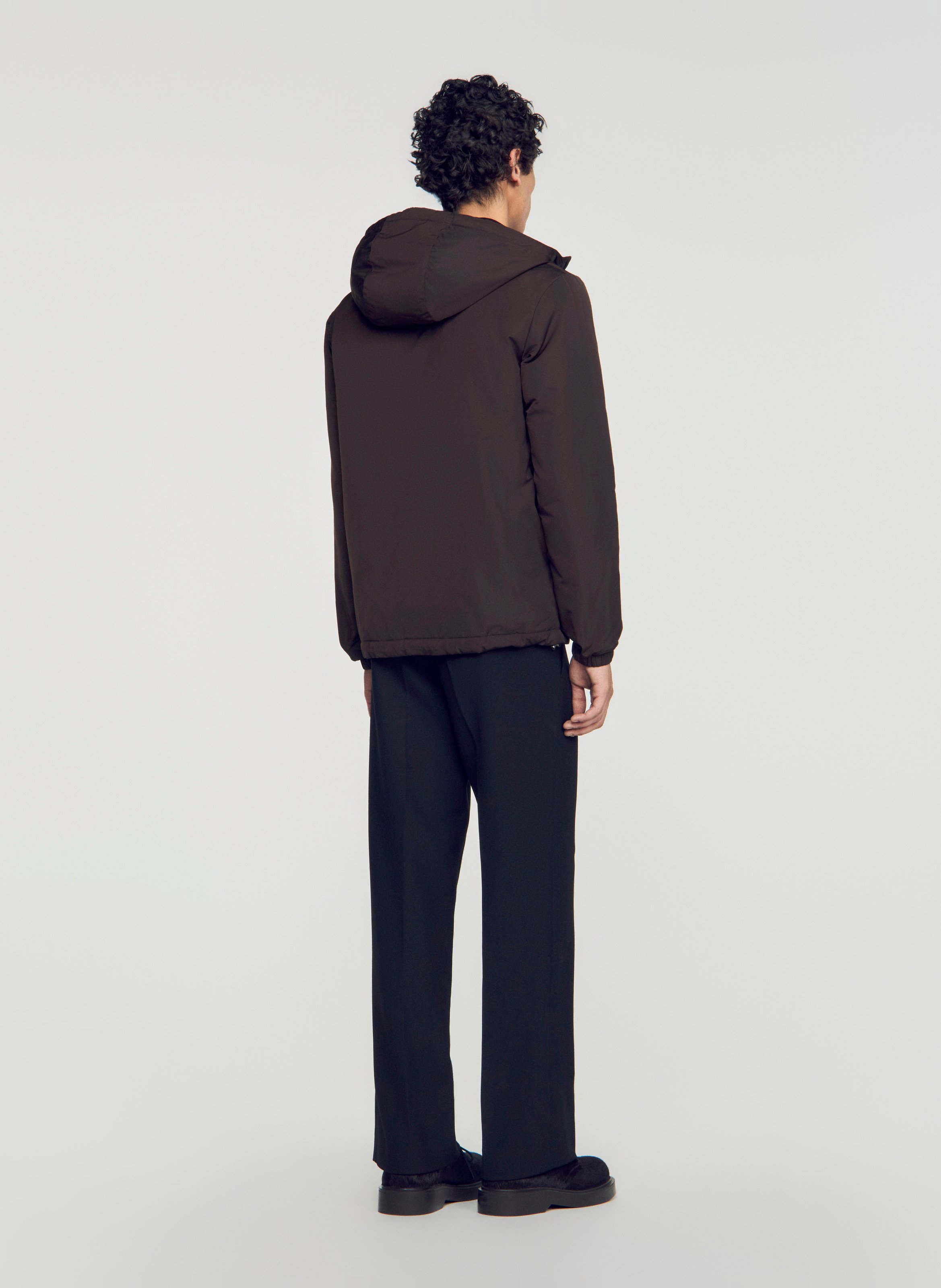 Sweat ajusté col montant | Marron SANDRO Homme