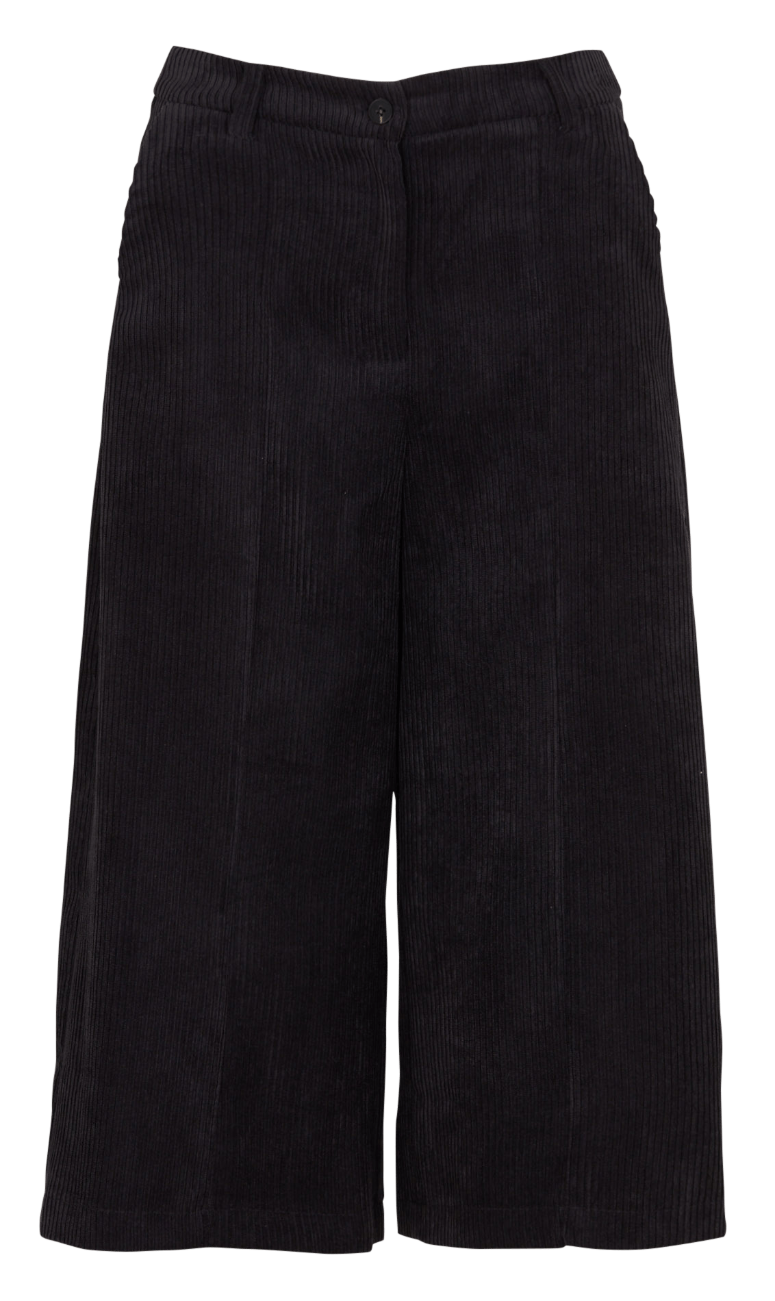Langer Cord-Bermuda  Noir
