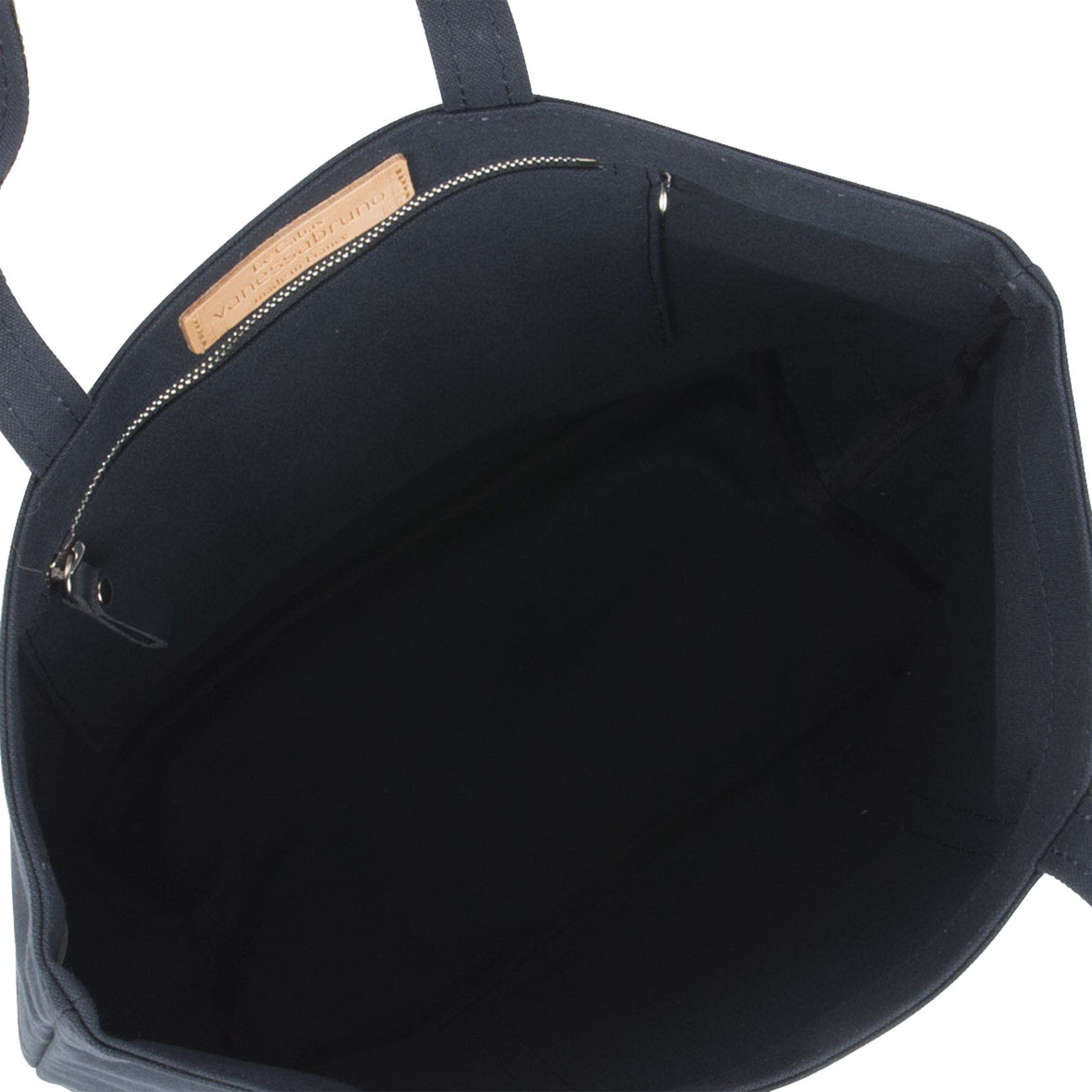 Cabas M à sequins en toile de coton  VANESSA BRUNO Noir