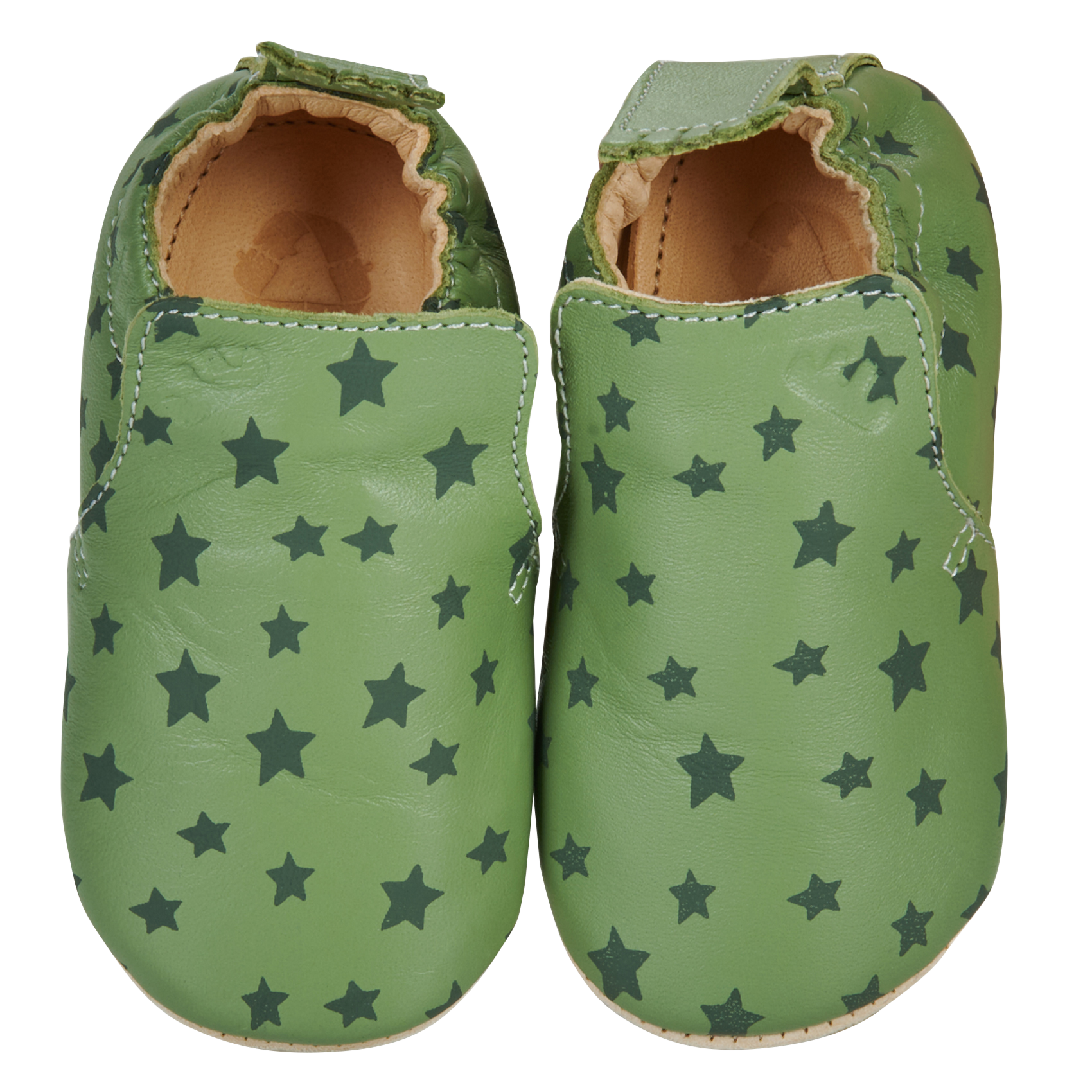 Chaussons en cuir EASY PEASY Kaki