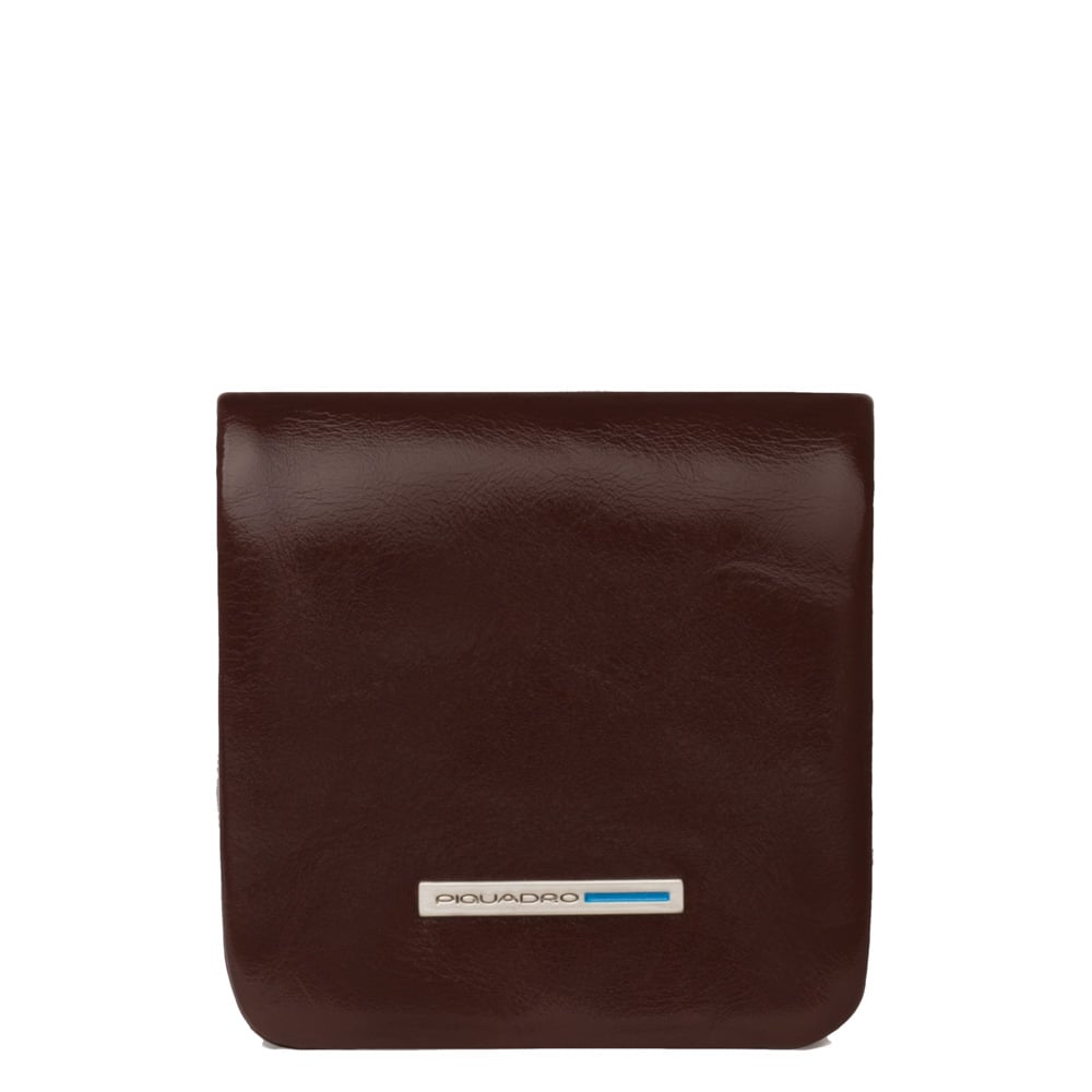 Leather coin purse PIQUADRO Brown