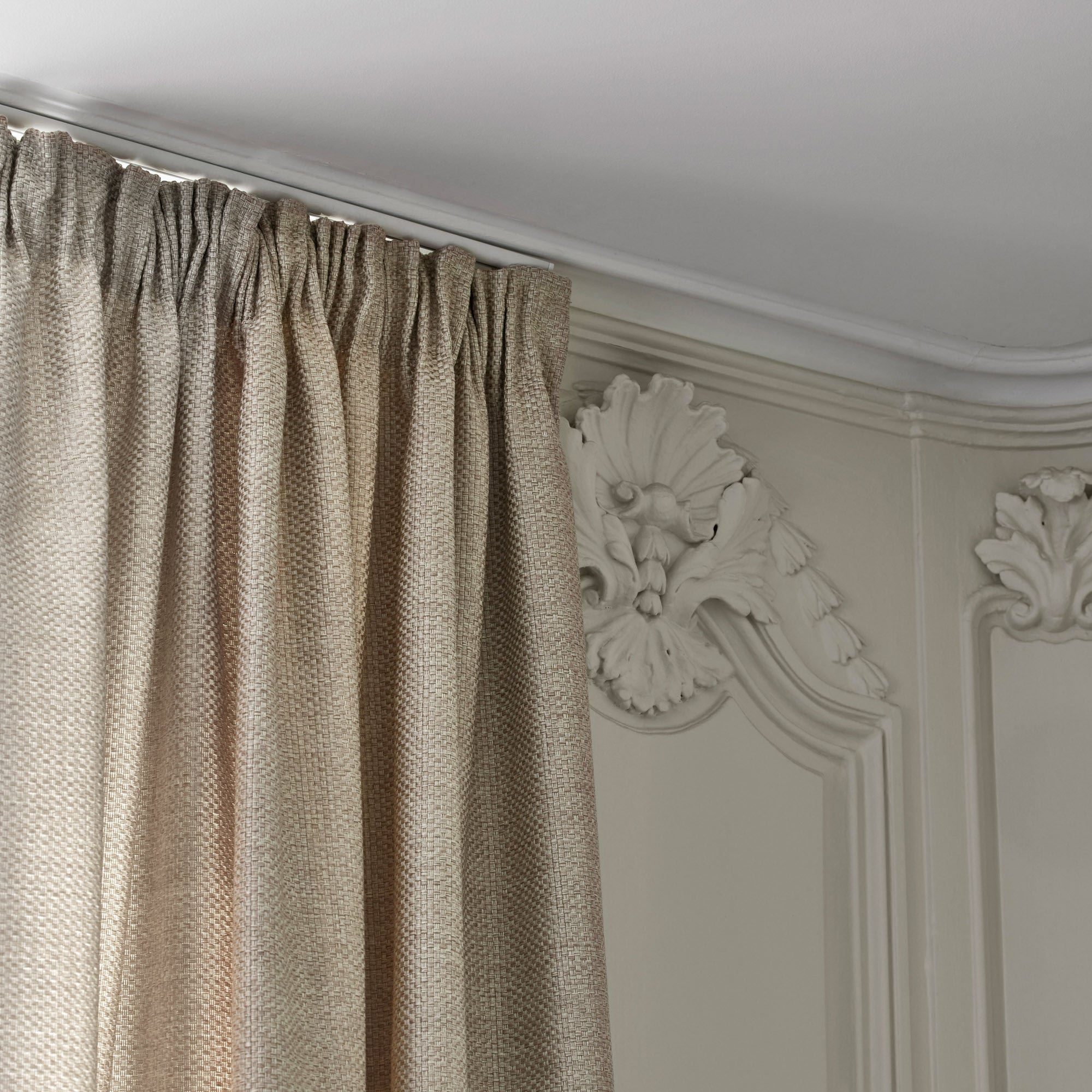 COCONUT - Linen curtain with gathering tape MADURA