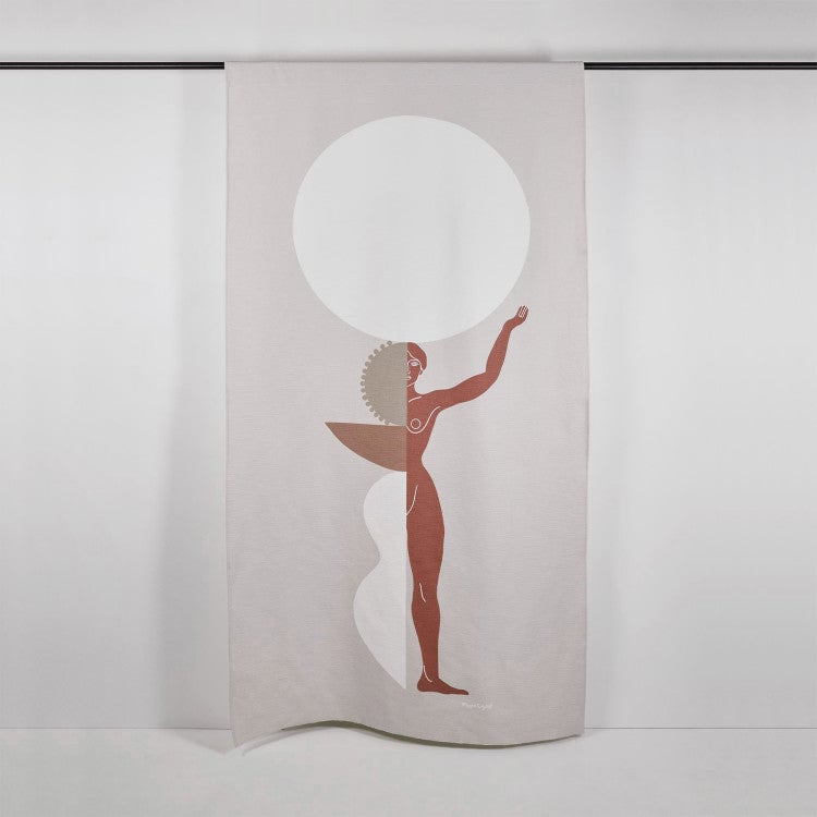 Curtain with drawstring MADURA Beige