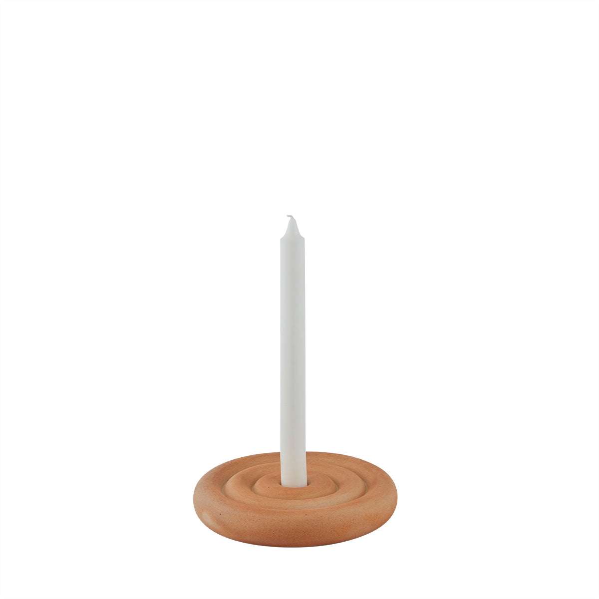 Stoneware candle holder OYOY LIVING DESIGN Beige