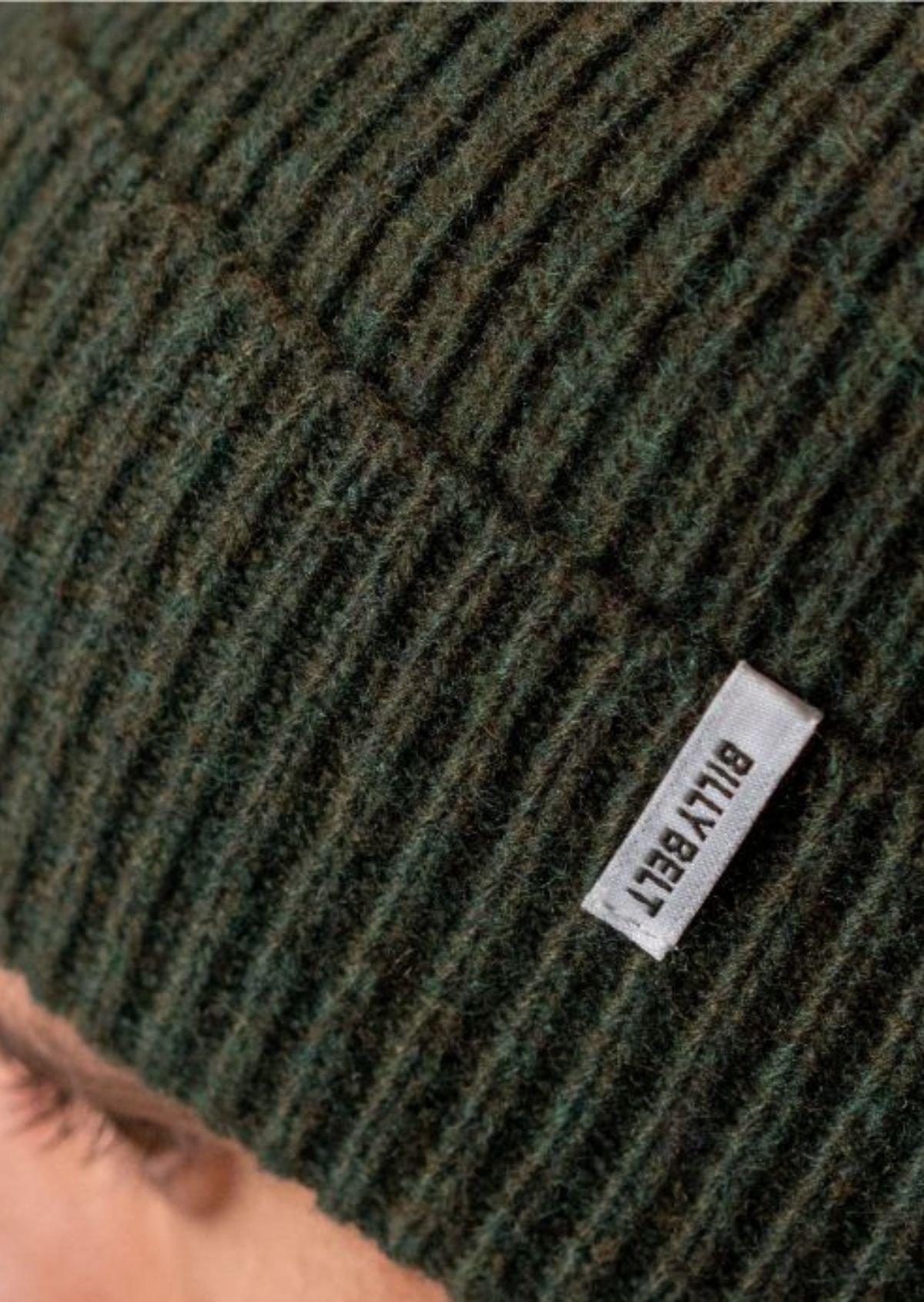 Lamb's wool beanie BILLYBELT Khaki