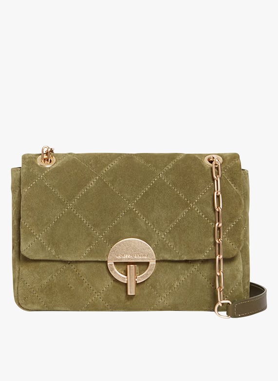 Vert Quilted leather shoulder bag