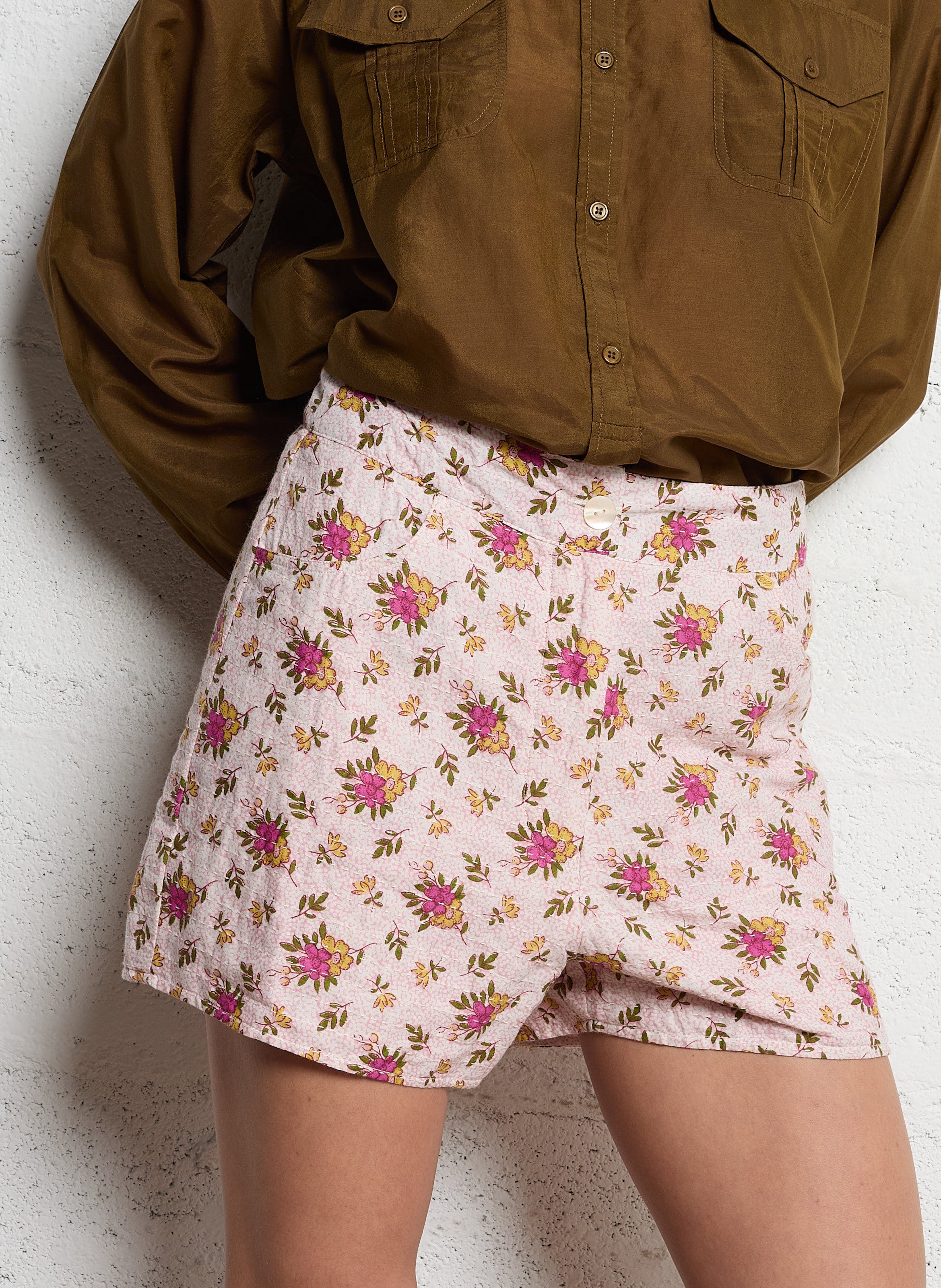 Short droit en coton imprimé ANTIK BATIK