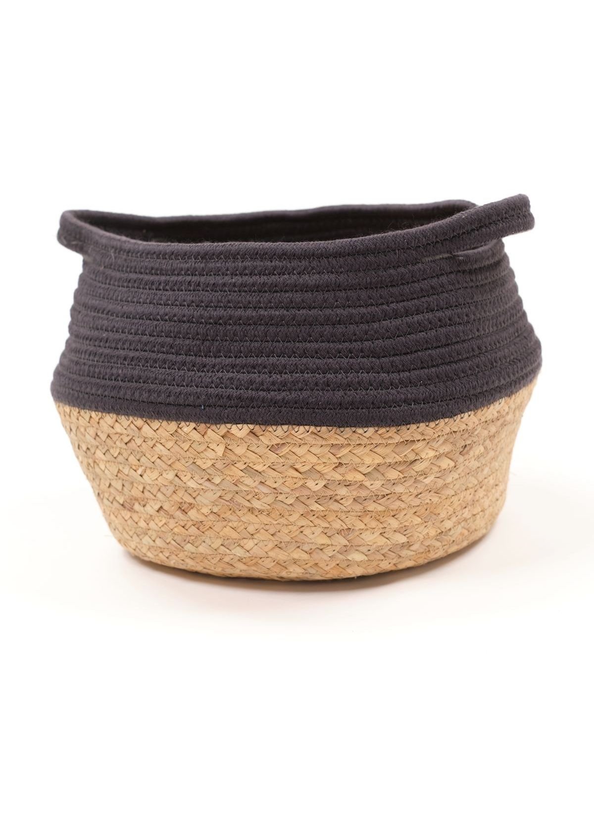 Panier rond en coton FACTORY Gris