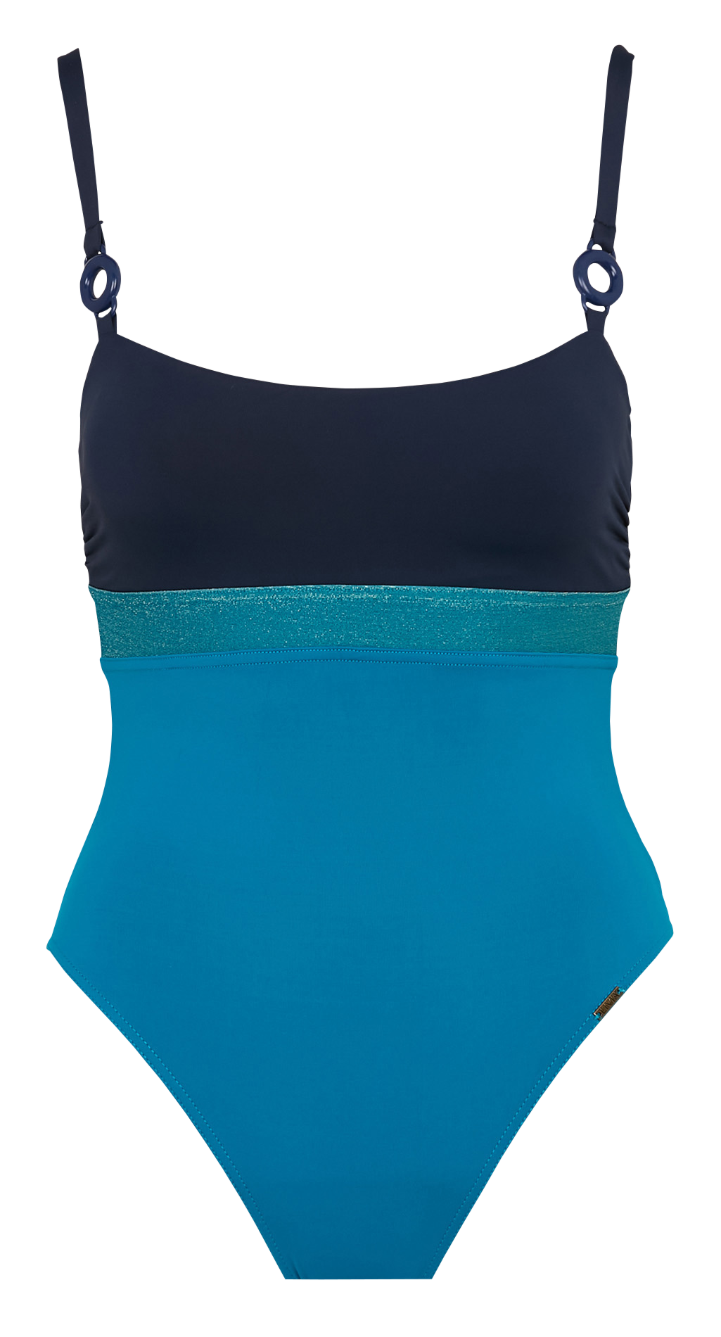 Maillot de bain 1 pièce pailleté LIVIA Bleu