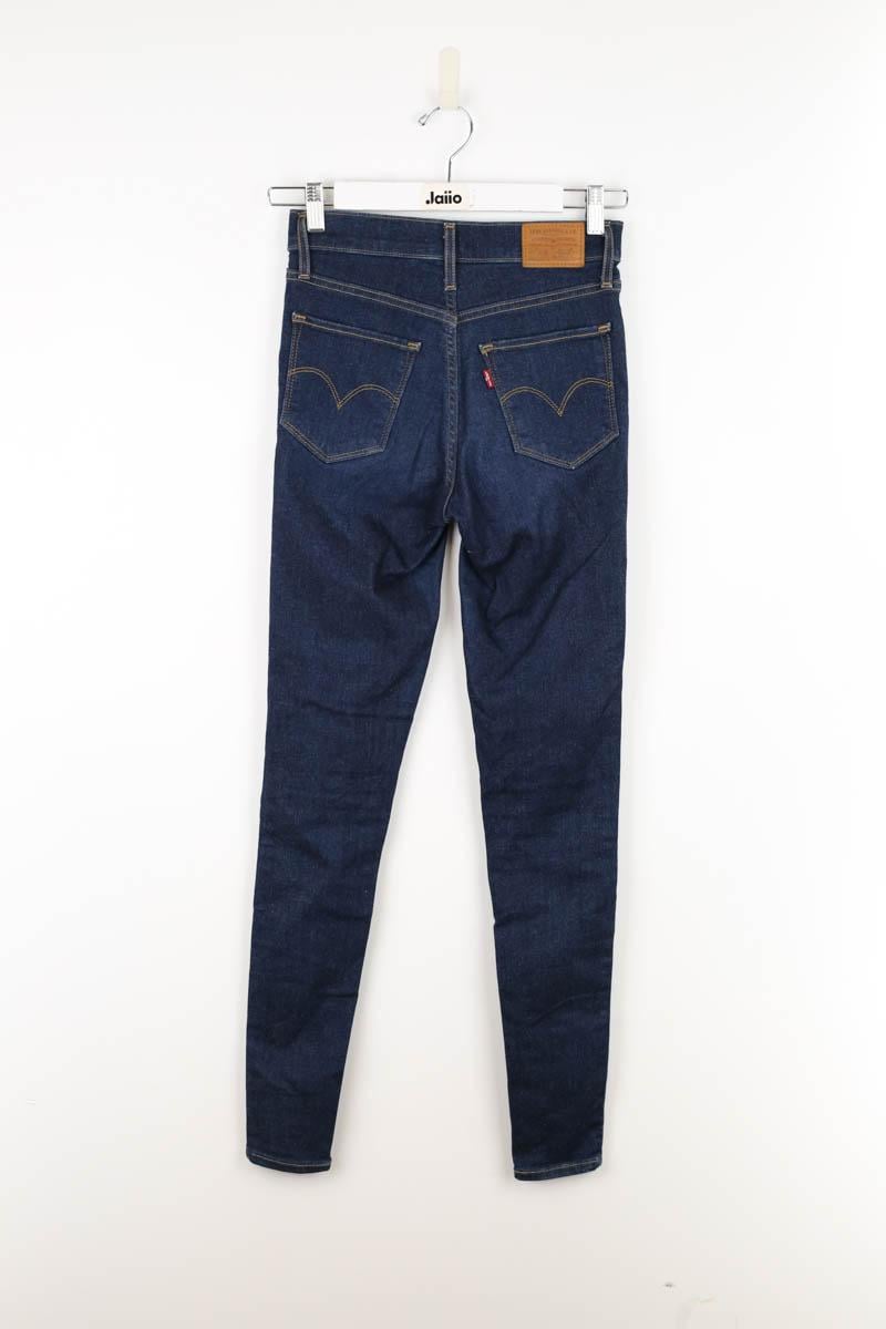 Cotton skinny jeans LEVI'S - Seconde main Blue