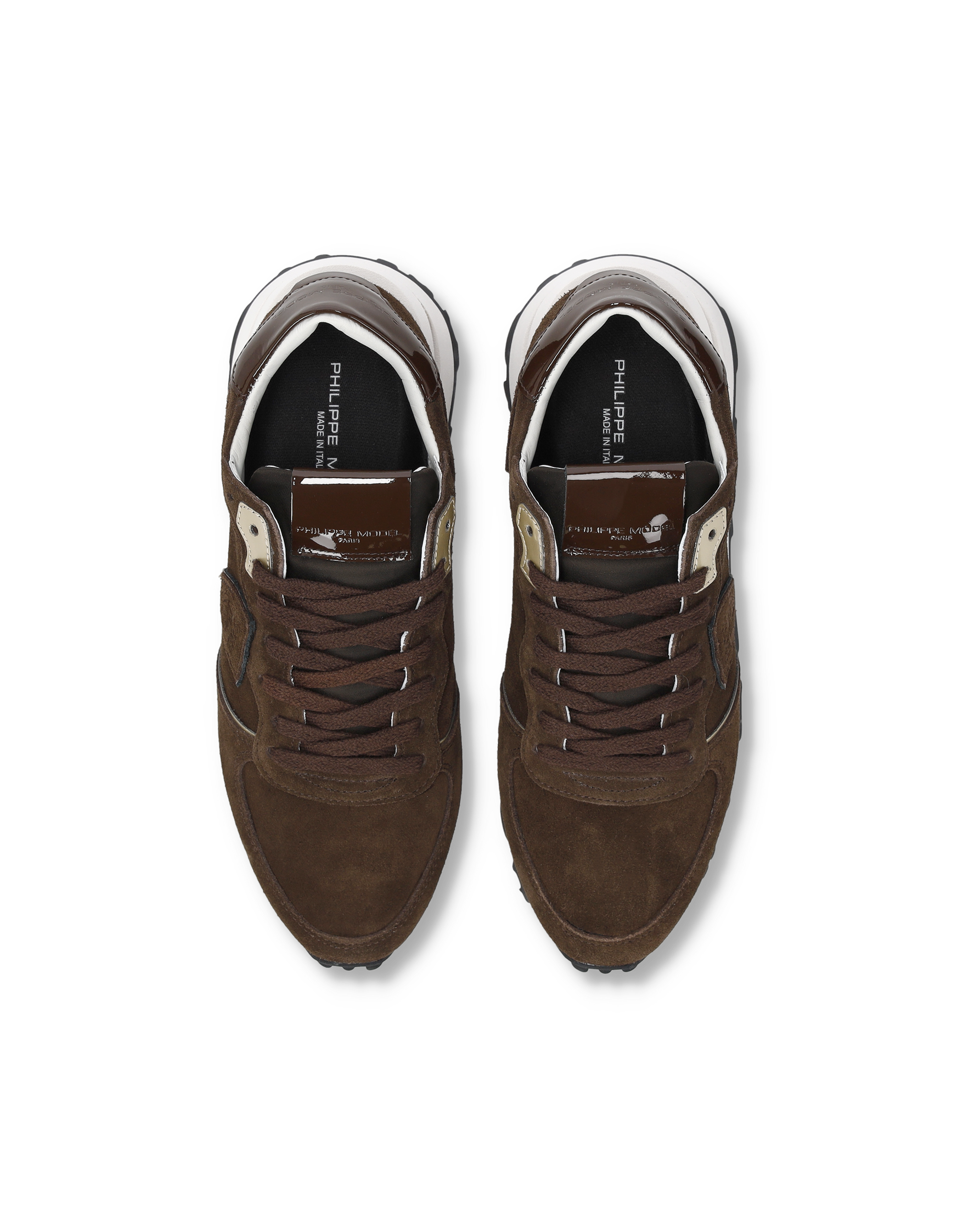 High-top running sneakers PHILIPPE MODEL Brown