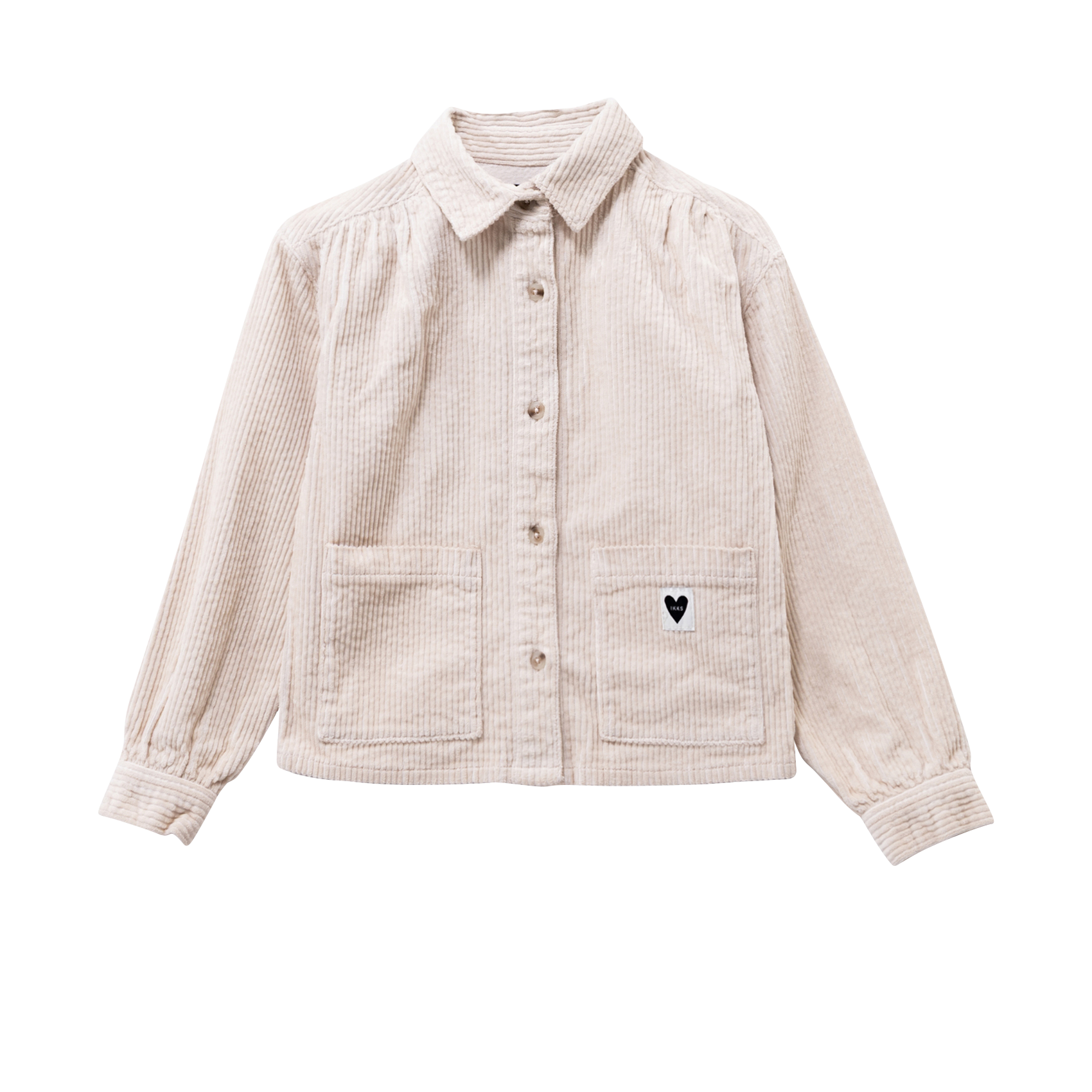 Cotton-blend overshirt with classic collar IKKS JUNIOR White