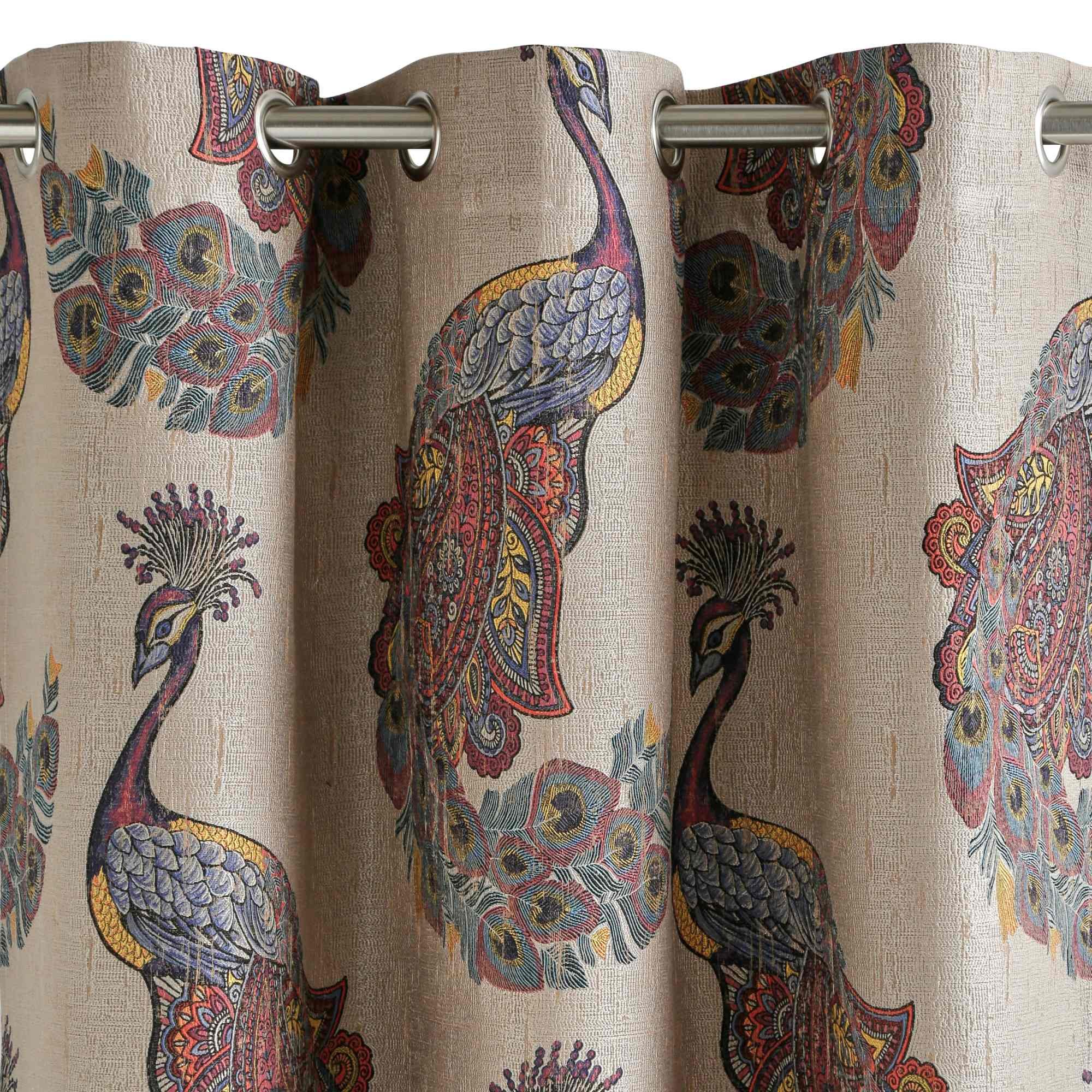 Curtain with eyelets MADURA Brown