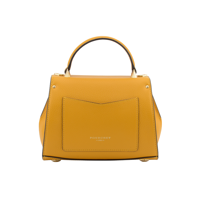 Handbag - cowhide leather POURCHET Red