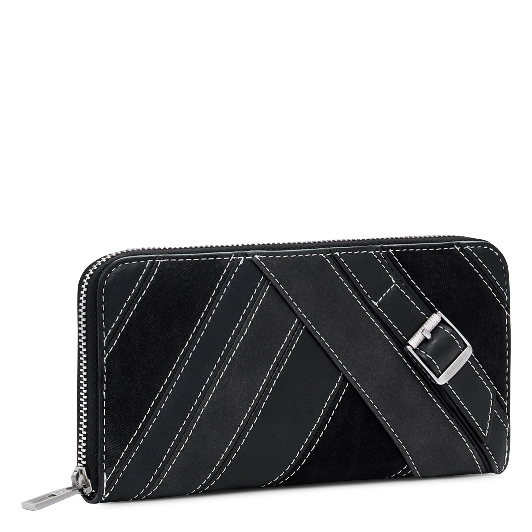 Portefeuille effet cuir avec boucles DESIGUAL Noir